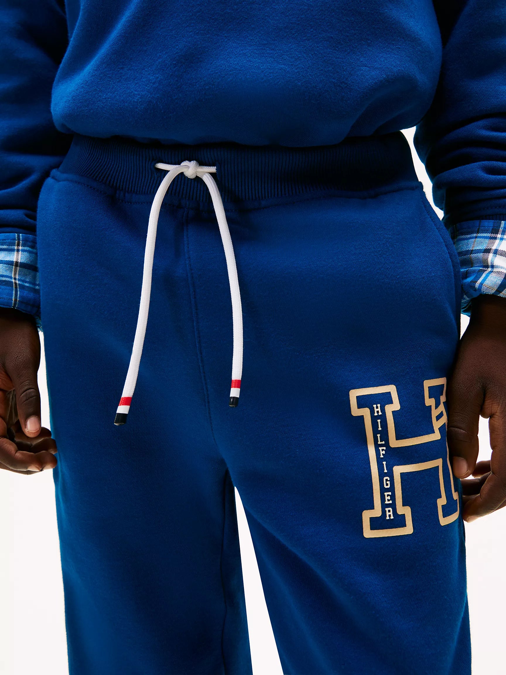 Boys' Tommy H Logo Sweatpant/ Deep Indigo
