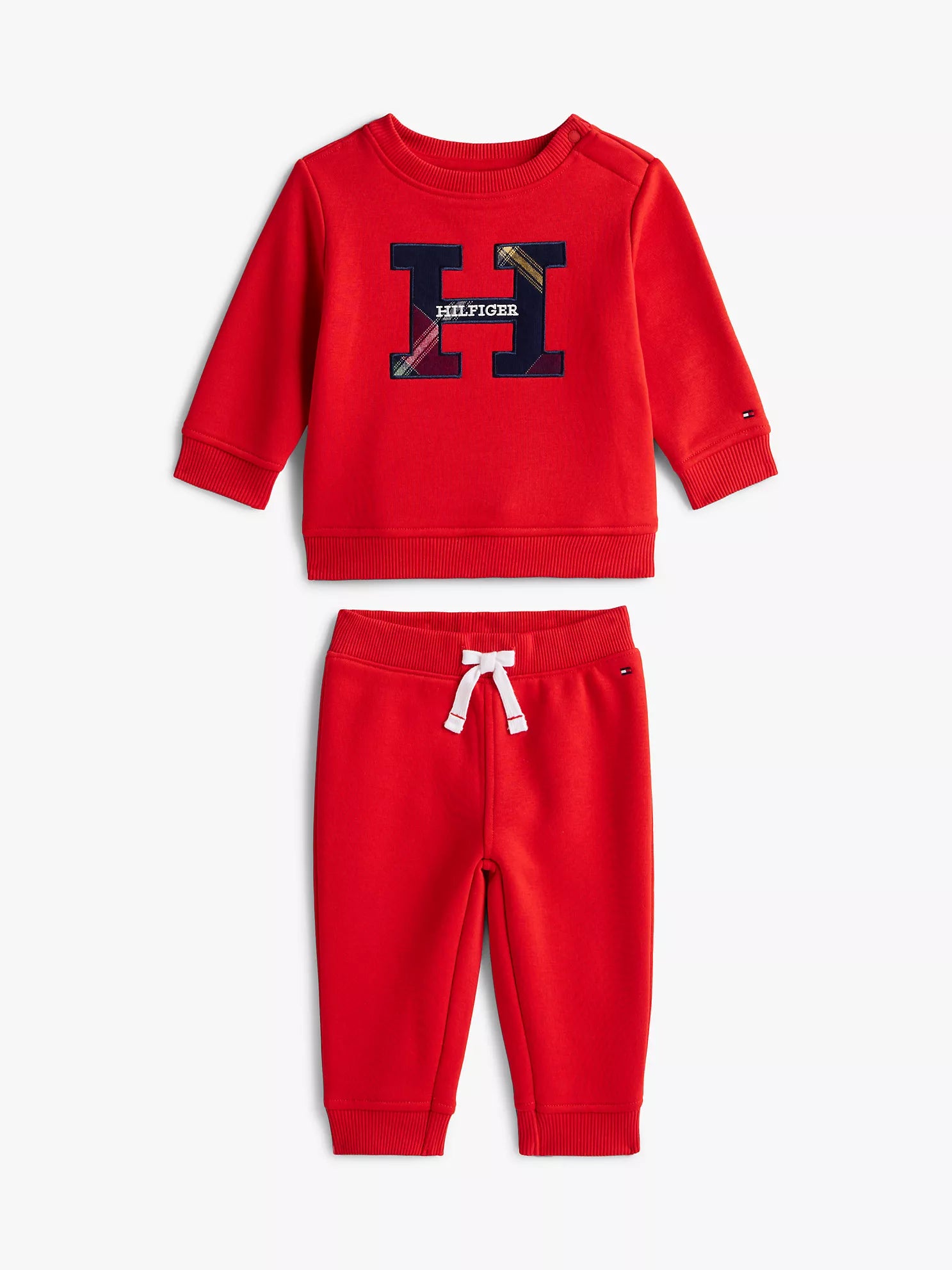 Baby Tommy Logo Sweatshirt & Jogger Set