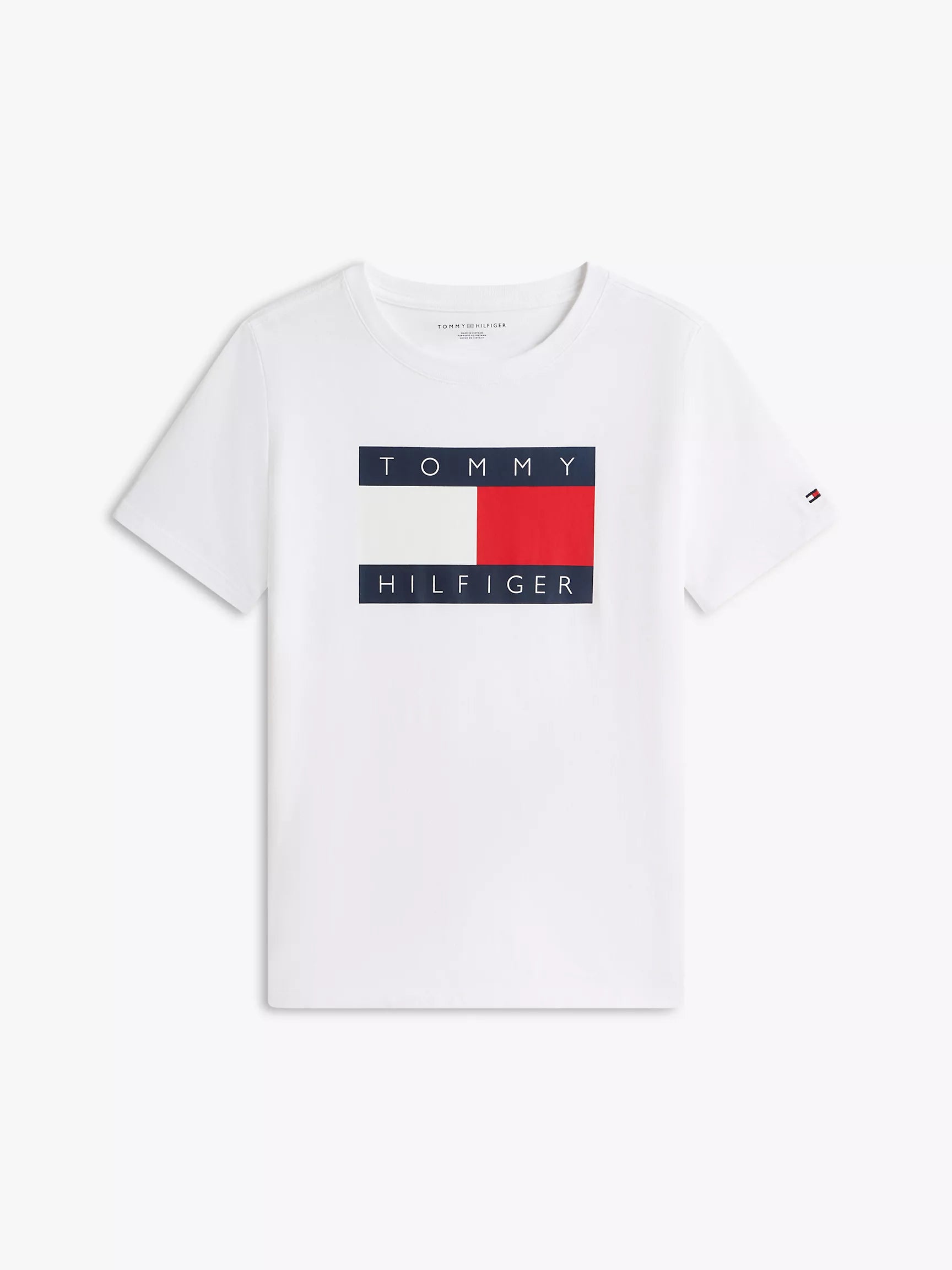 Kids' Tommy Flag Logo T-Shirt-White