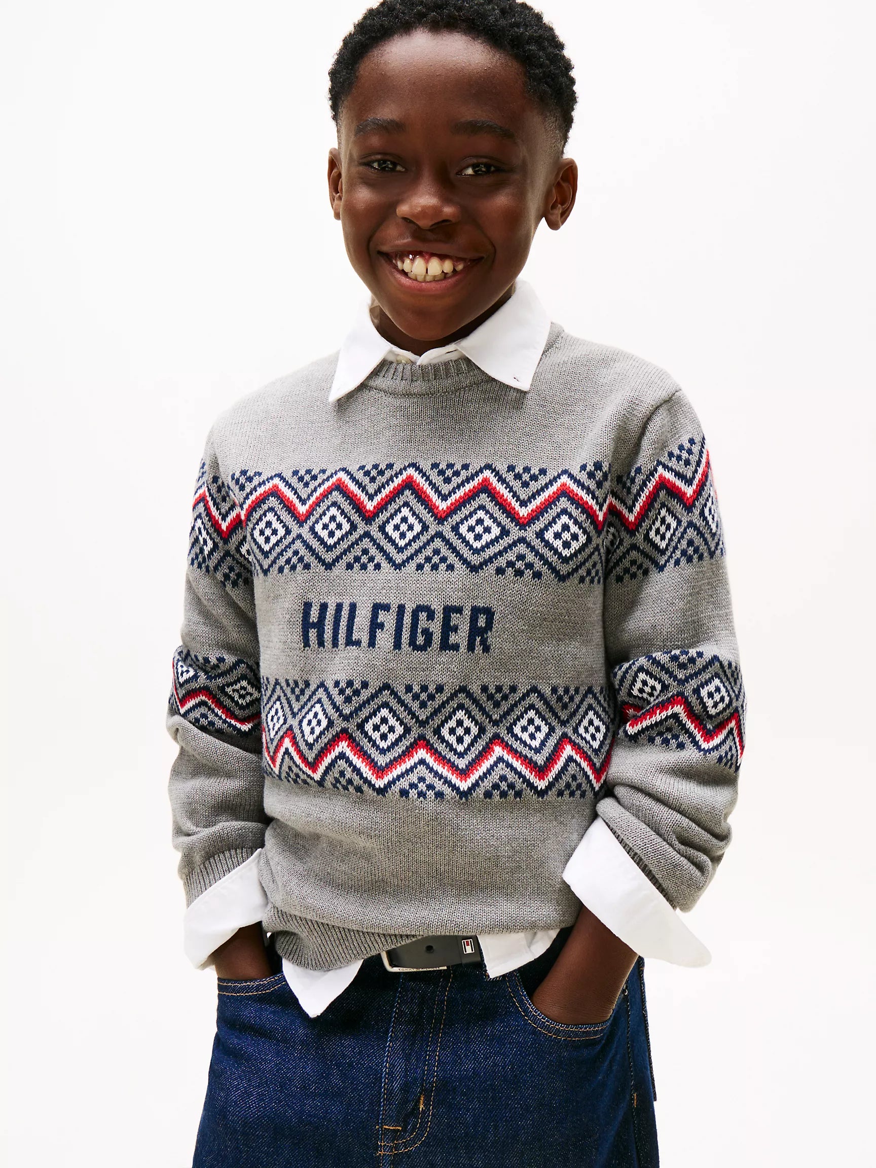 BOY Tommy Kids' Fair Isle Sweater