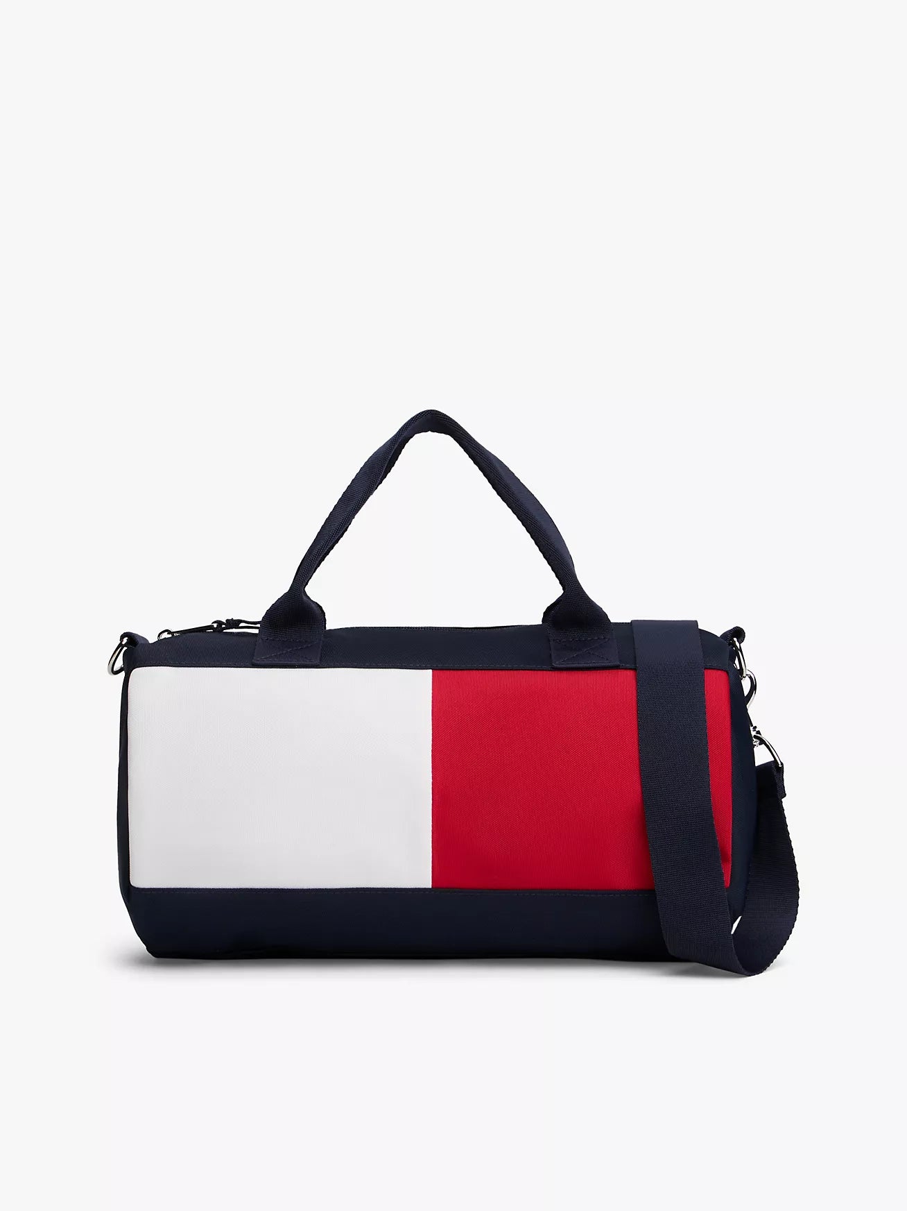 Tommy Women's Colorblock Flag Logo Duffle Bag-Navy