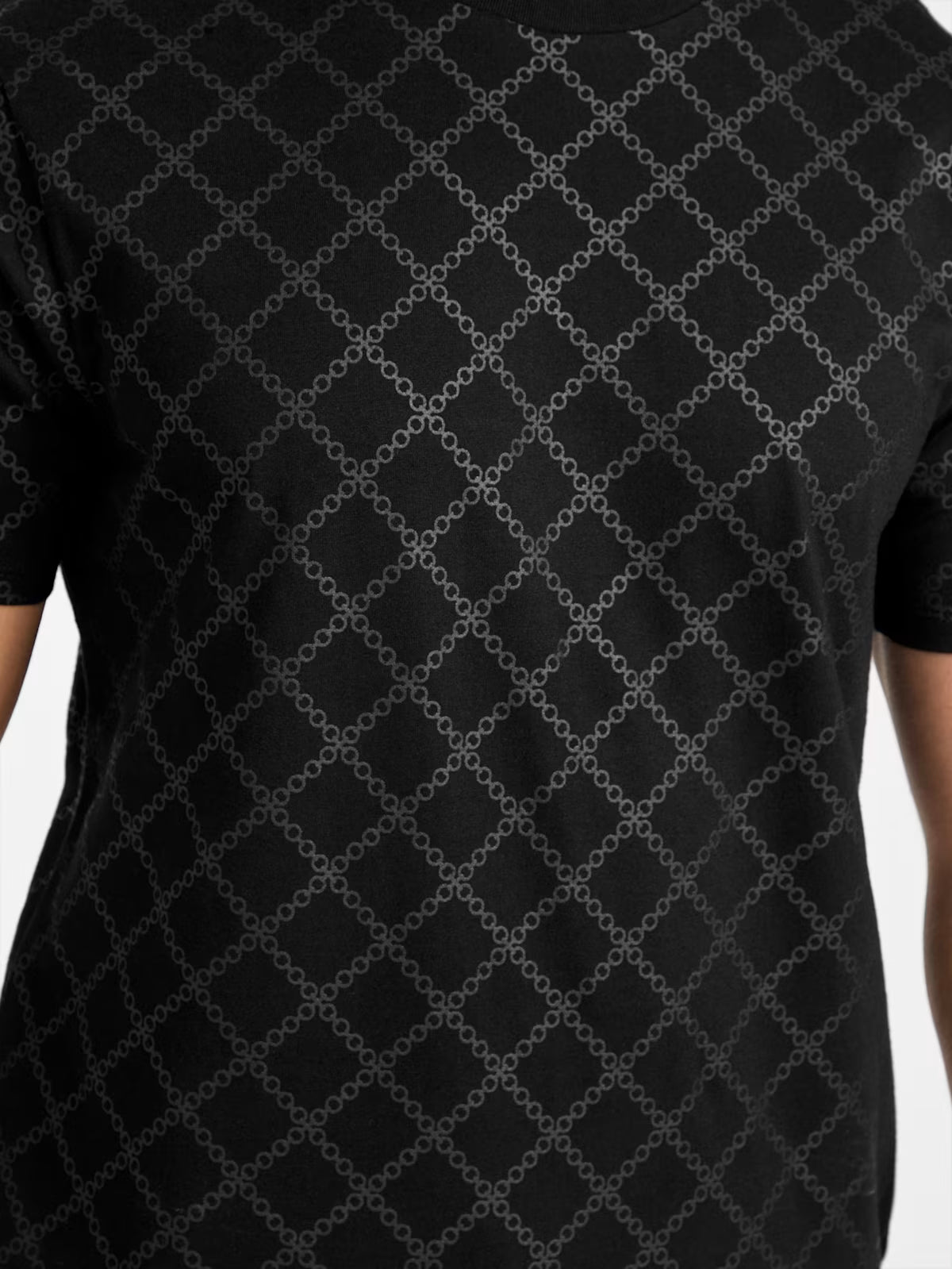 Guess Mens' Lucio Crewneck Tee/ BLACK