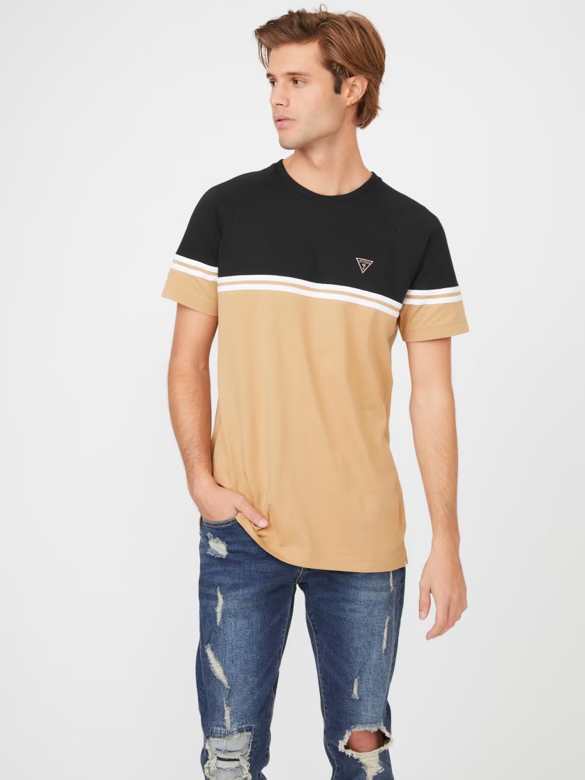 Mens' Guess Eco Kido Color-Block Tee