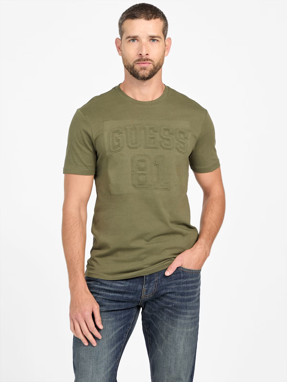 GUESS MENS' Willey Logo Tee/