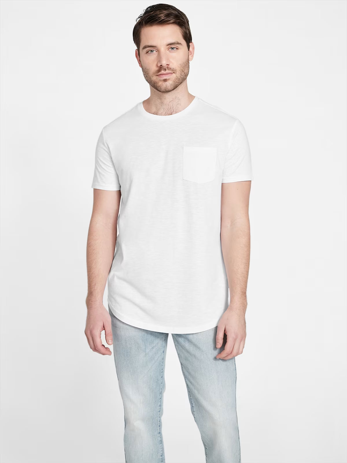 GUESS MENS' Vantor Longline Tee/