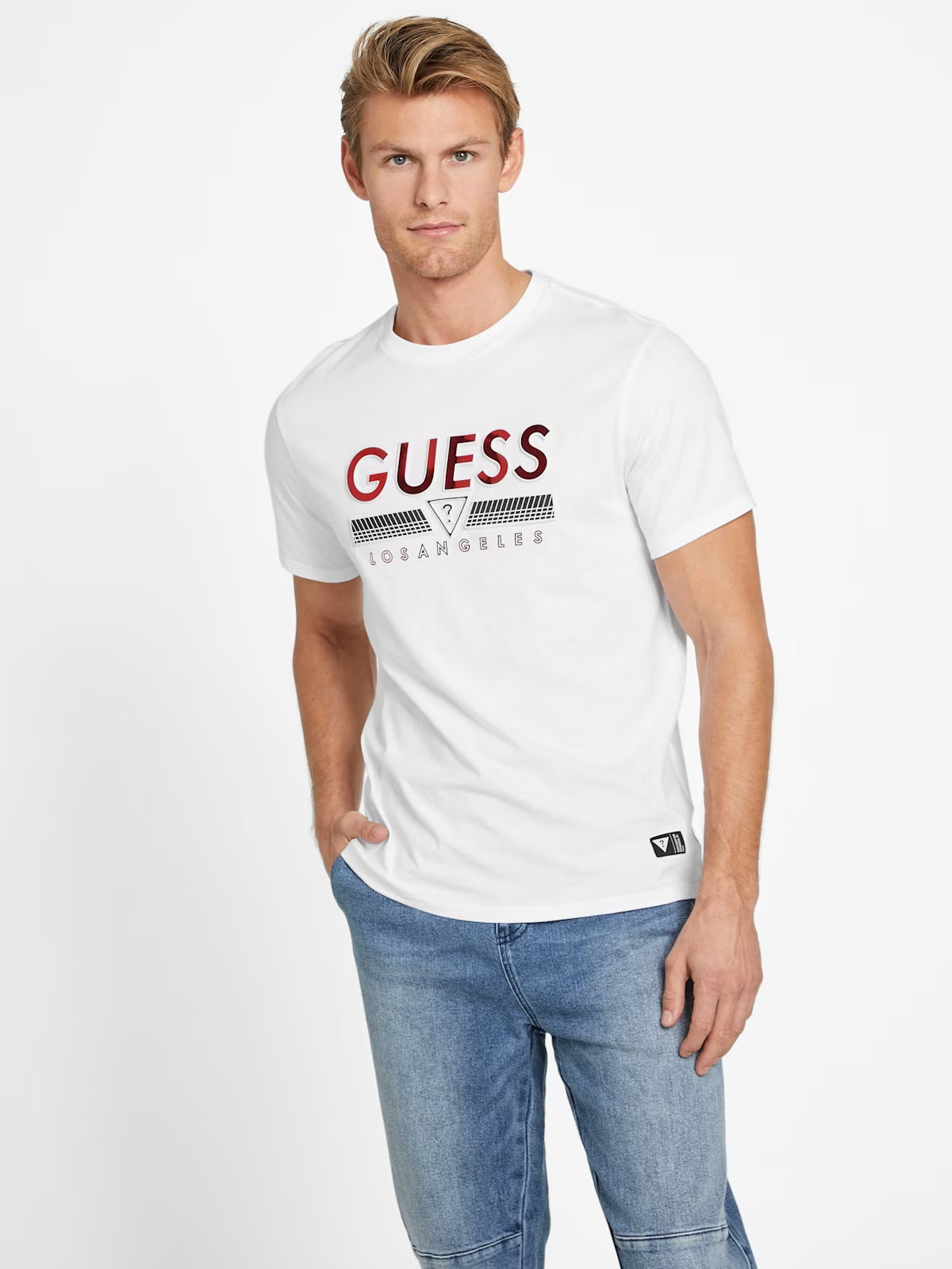 Guess Mens' Eco Koda Crewneck Tee/ WHITE
