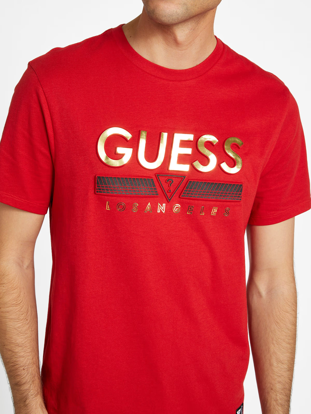 Guess Mens' Eco Koda Crewneck Tee /Red