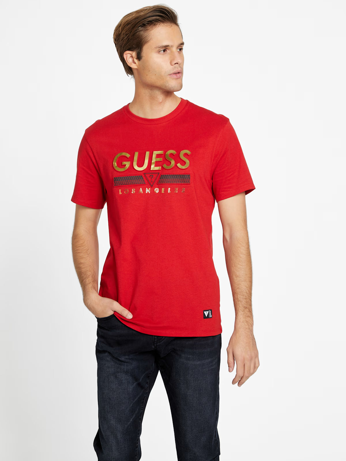 Guess Mens' Eco Koda Crewneck Tee /Red