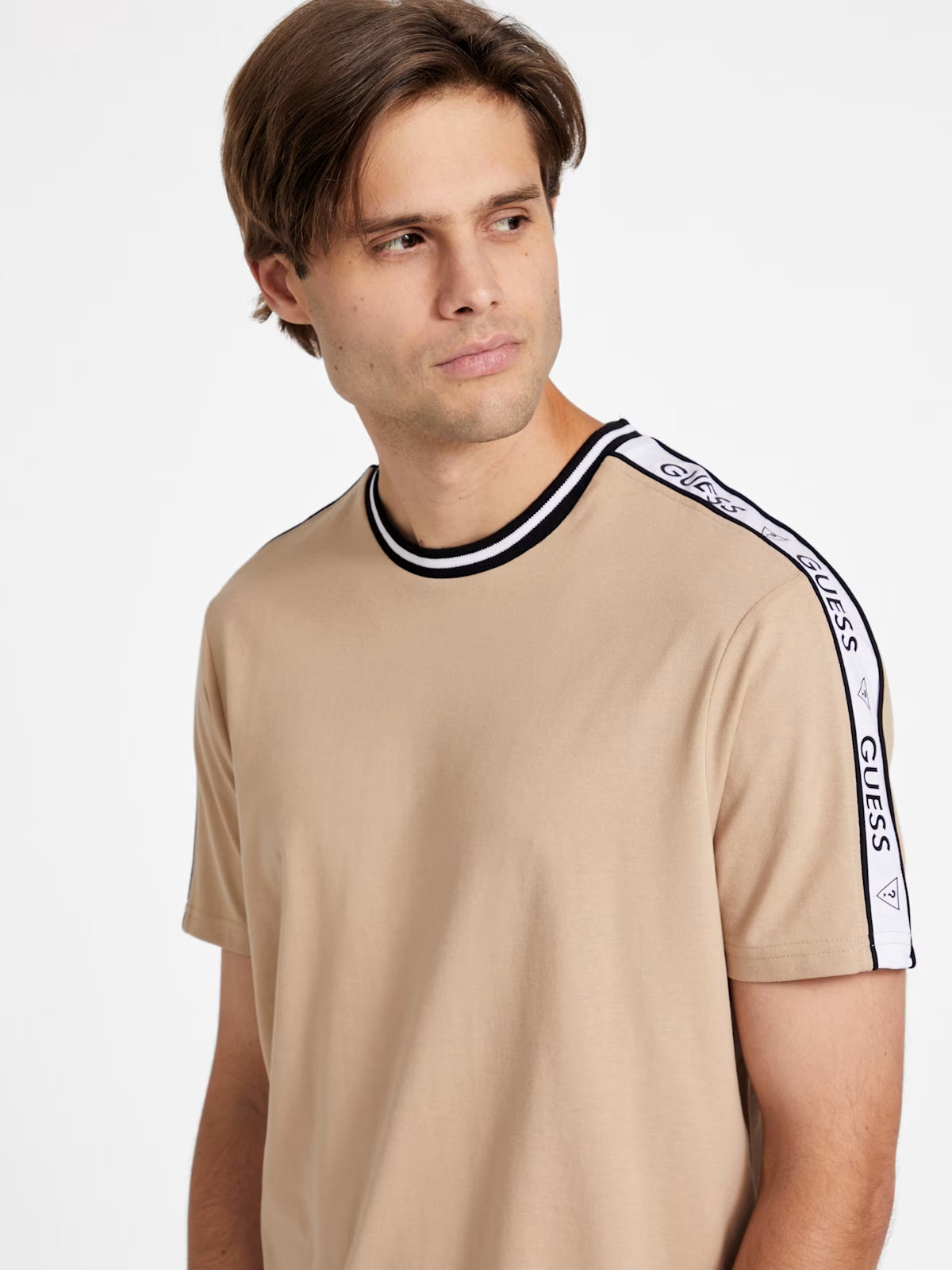 GUESS MENS' Ryatt Jacquard Tee/