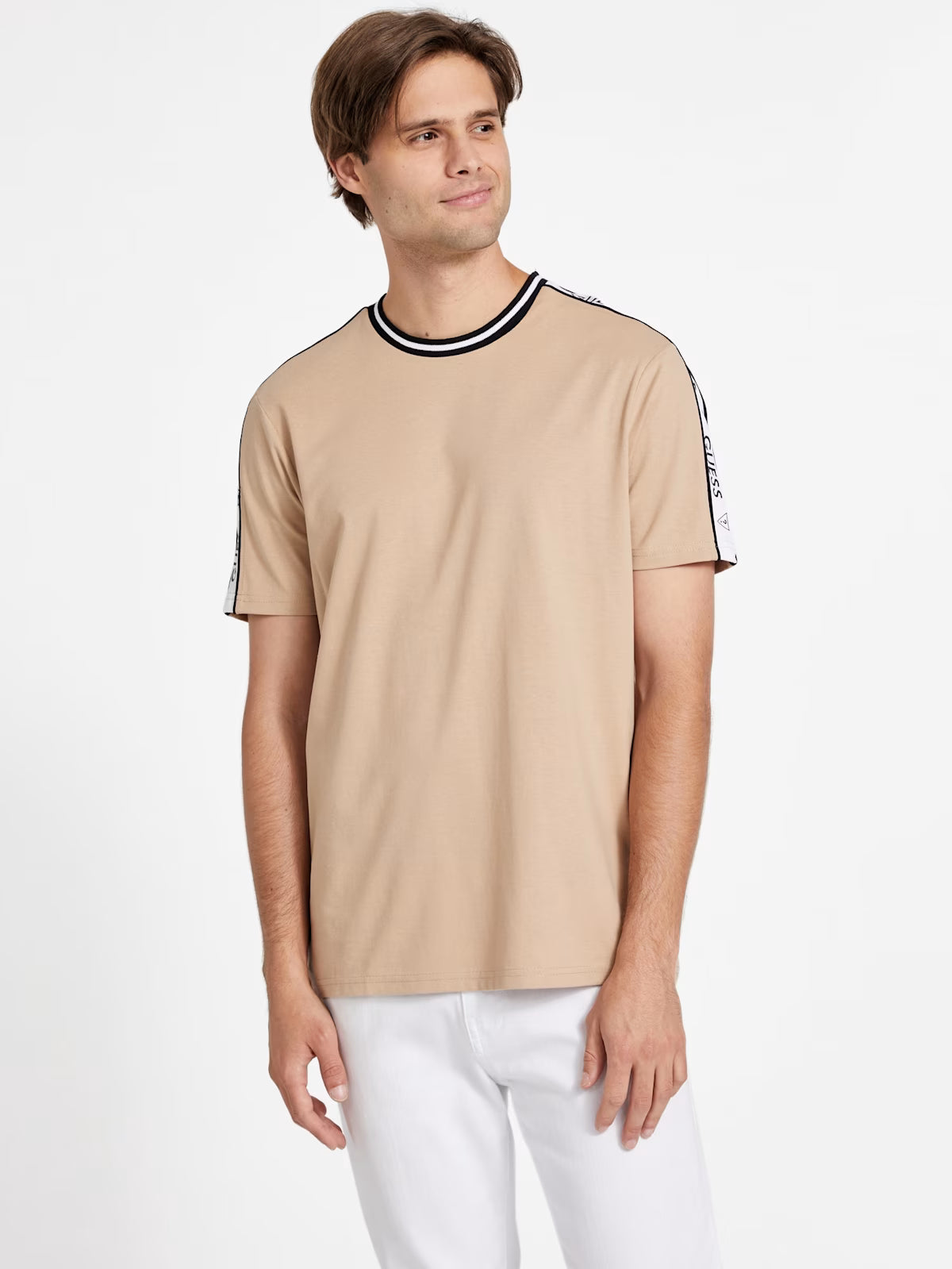 GUESS MENS' Ryatt Jacquard Tee/