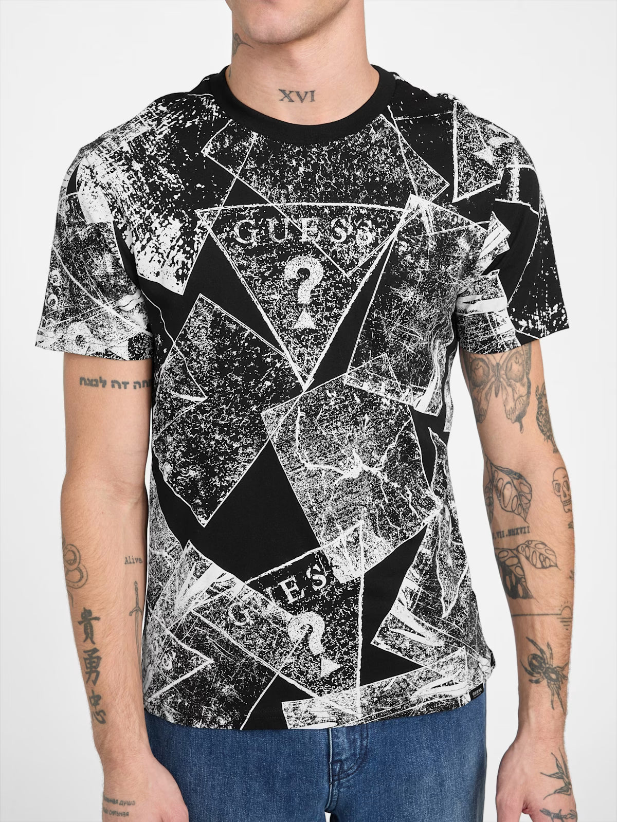 Guess Mens' Eco Edric Signature Tee