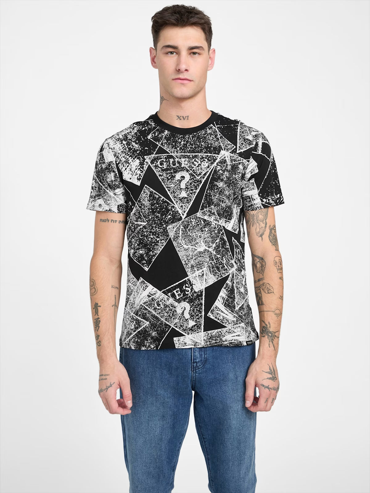 Guess Mens' Eco Edric Signature Tee