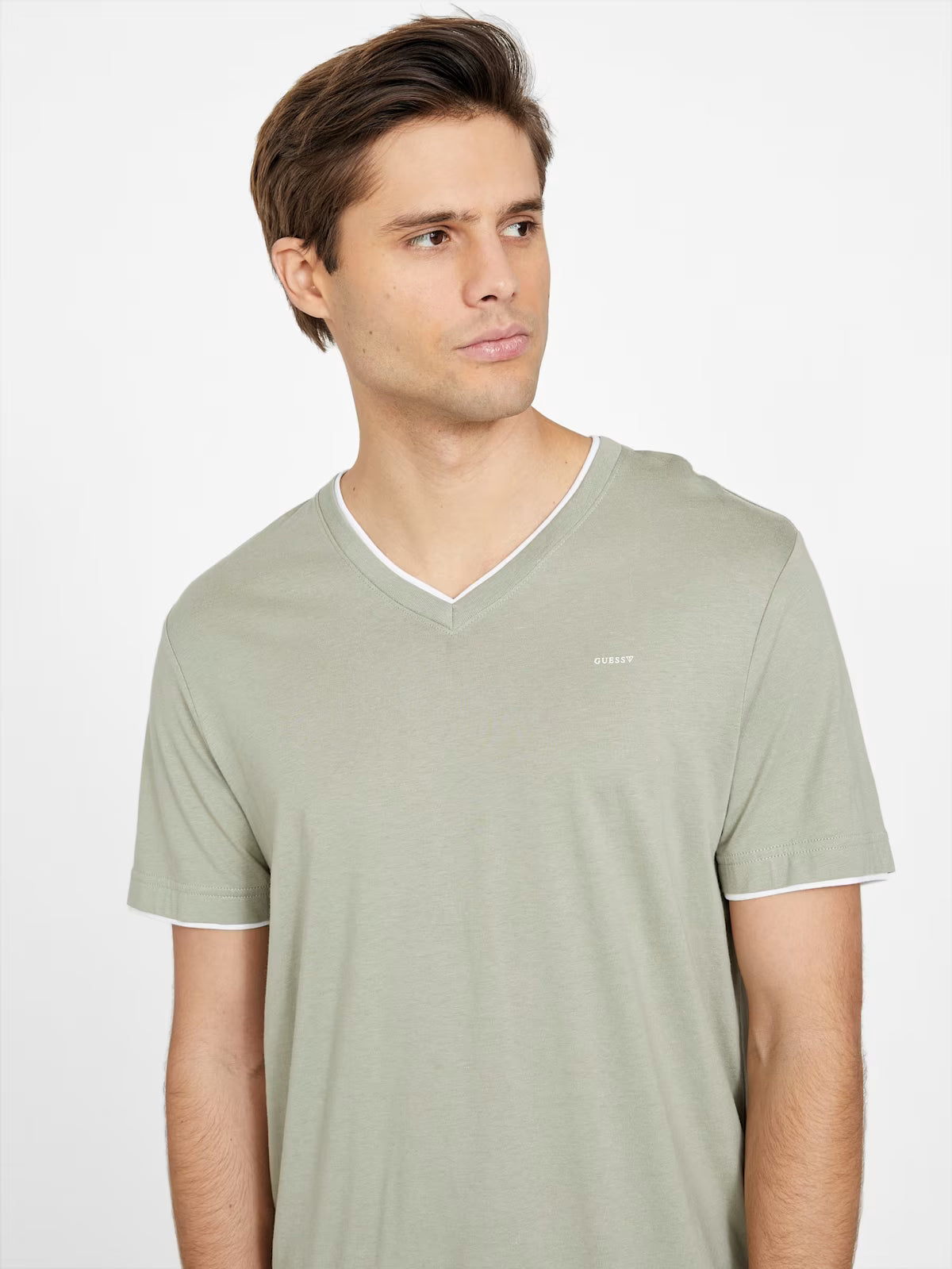 GUESS MENS' Armin V-Neck Tee