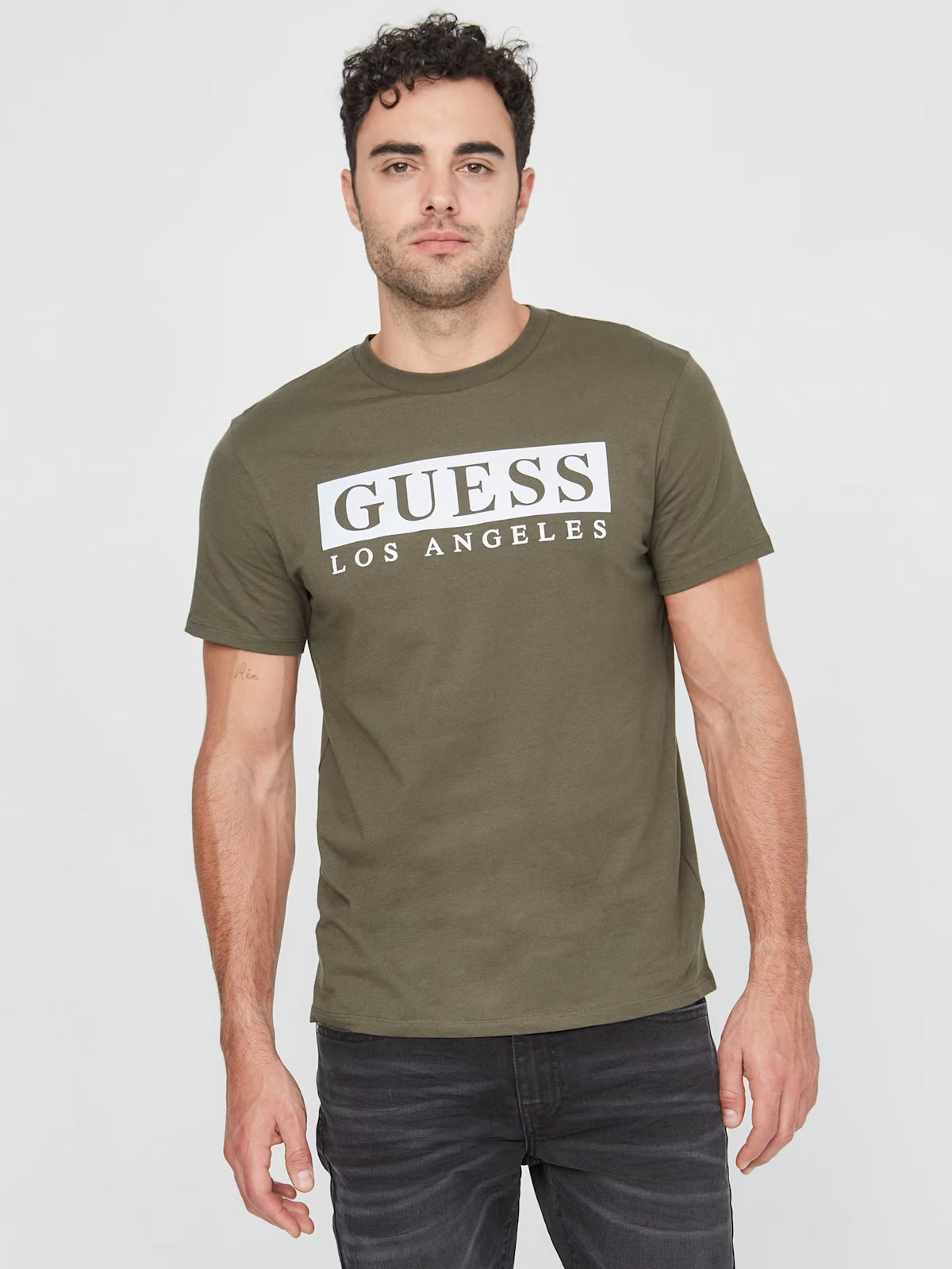 GUESS MENS' Greg Logo Tee/