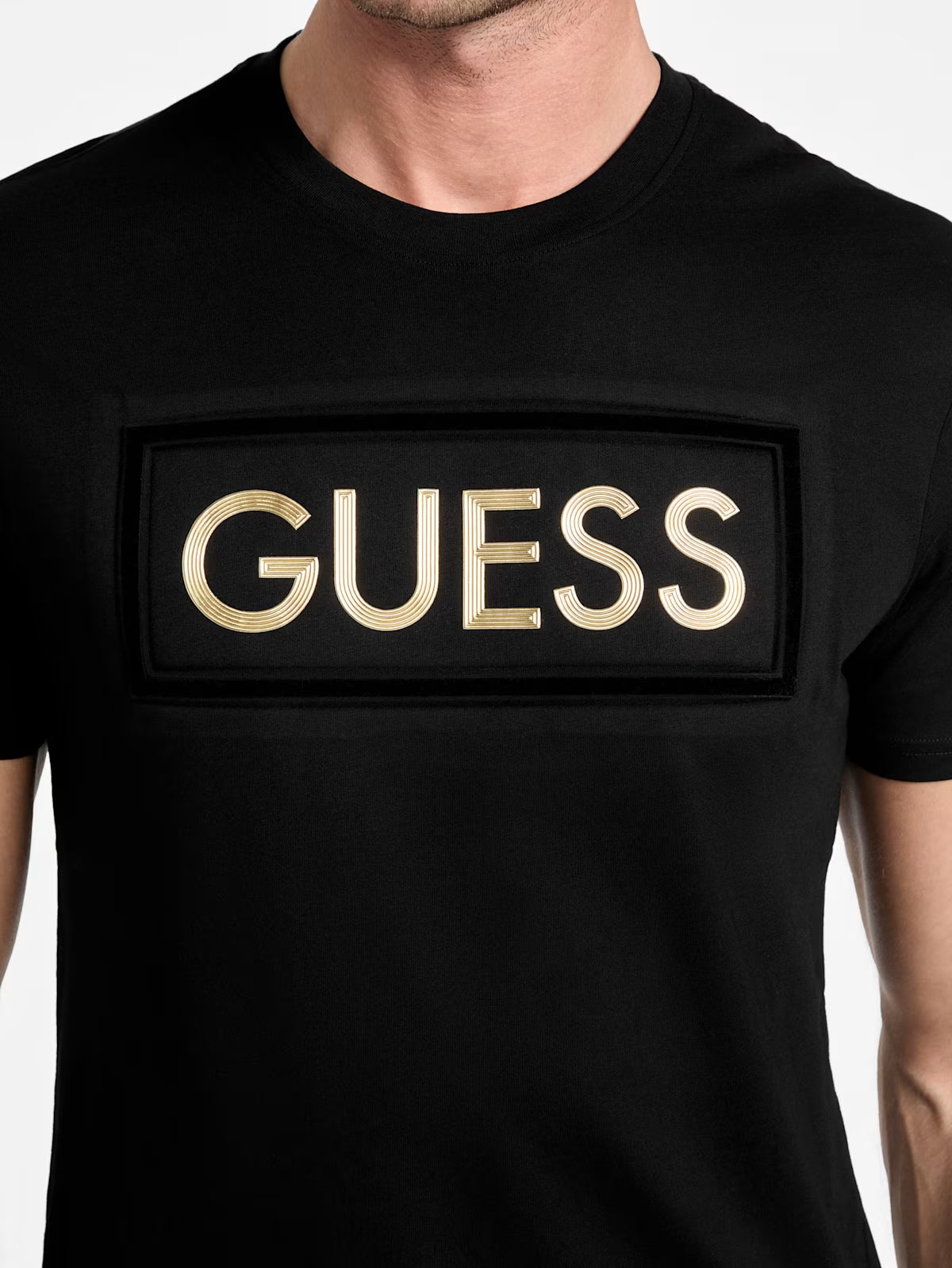 GUESS MENS' Eco Crowel Logo Tee