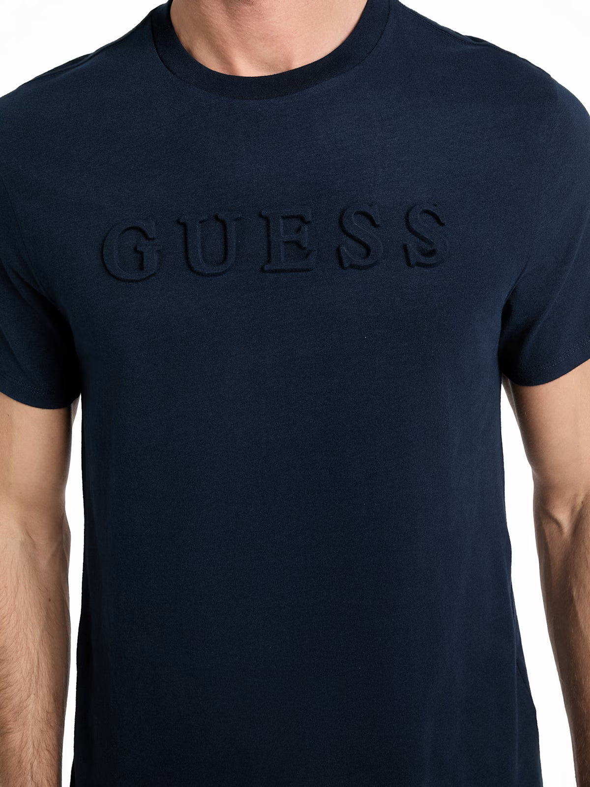 Guess Mens' Eco Sawyer Logo Tee BLUE