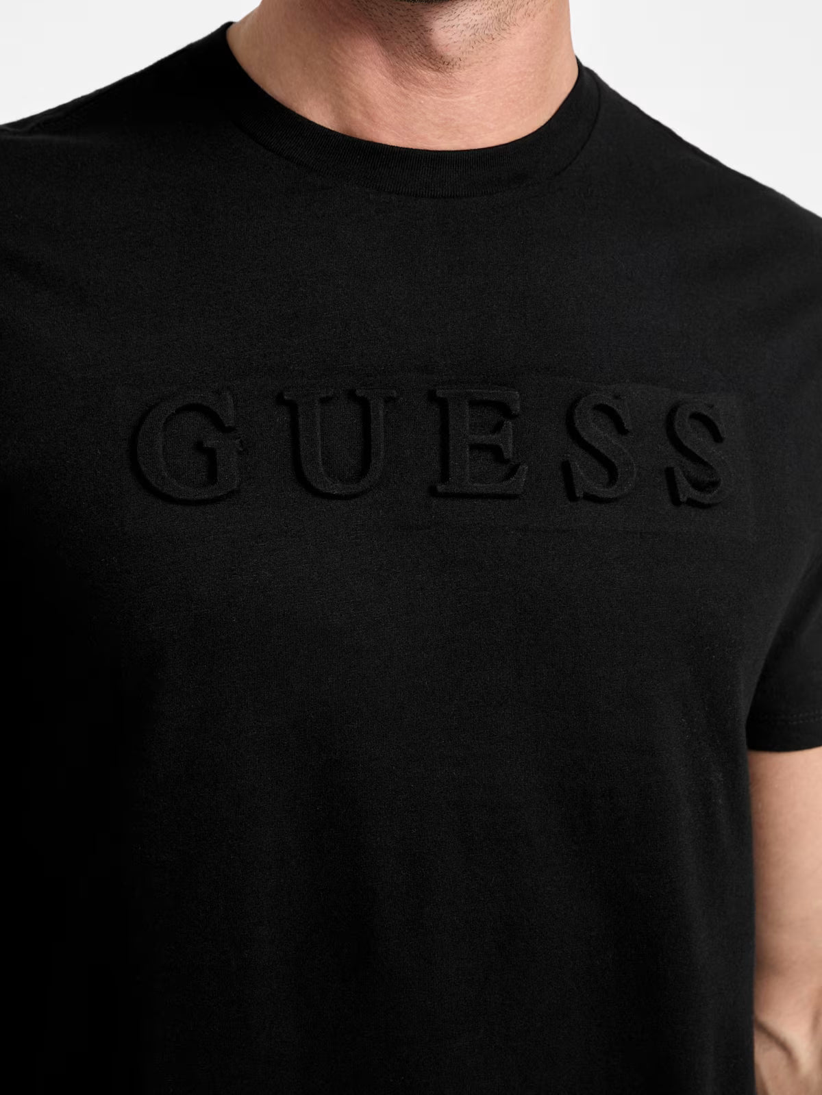 Guess Mens' Eco Sawyer Logo Tee BLACK