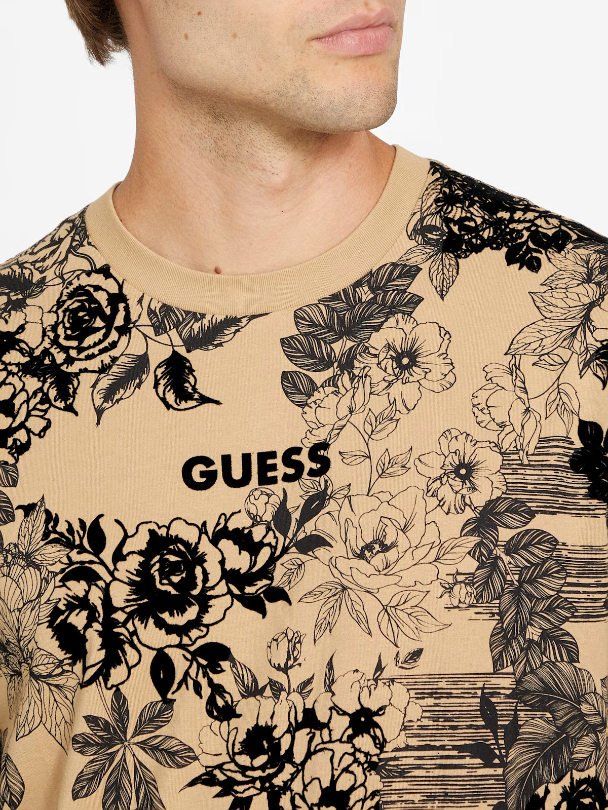 GUESS MENS' Quill Printed Tee