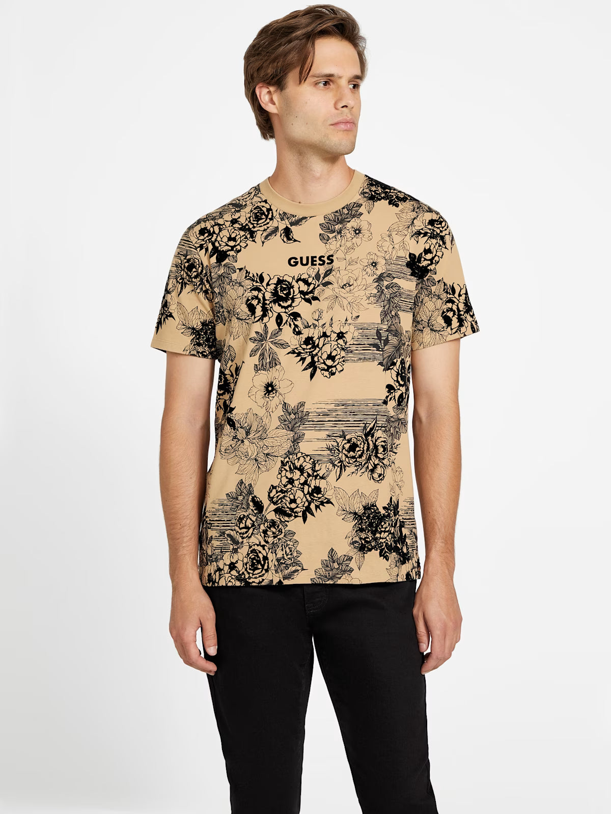 GUESS MENS' Quill Printed Tee