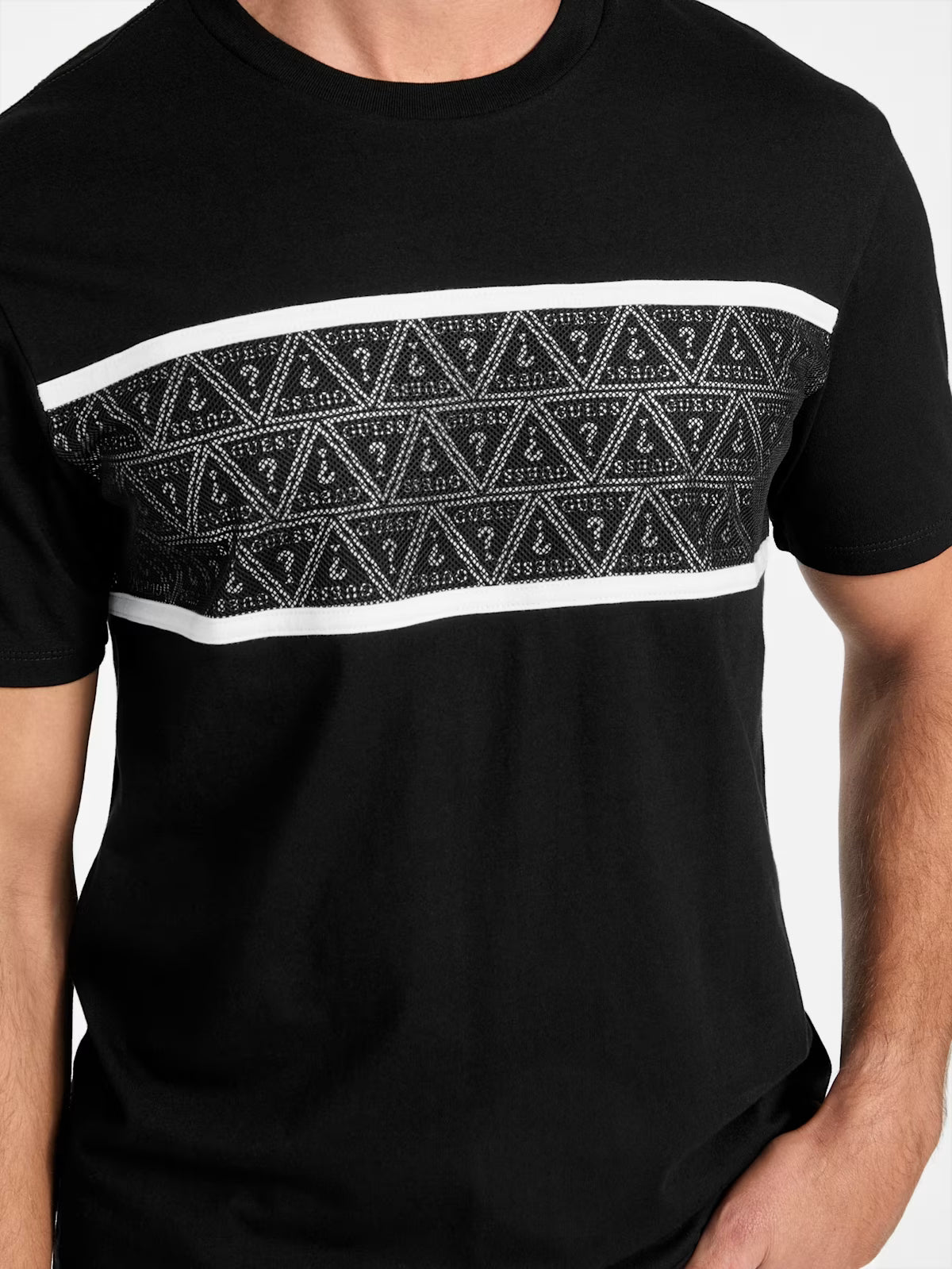 GUESS MENS' Eco Mardan Crewneck Tee/Black