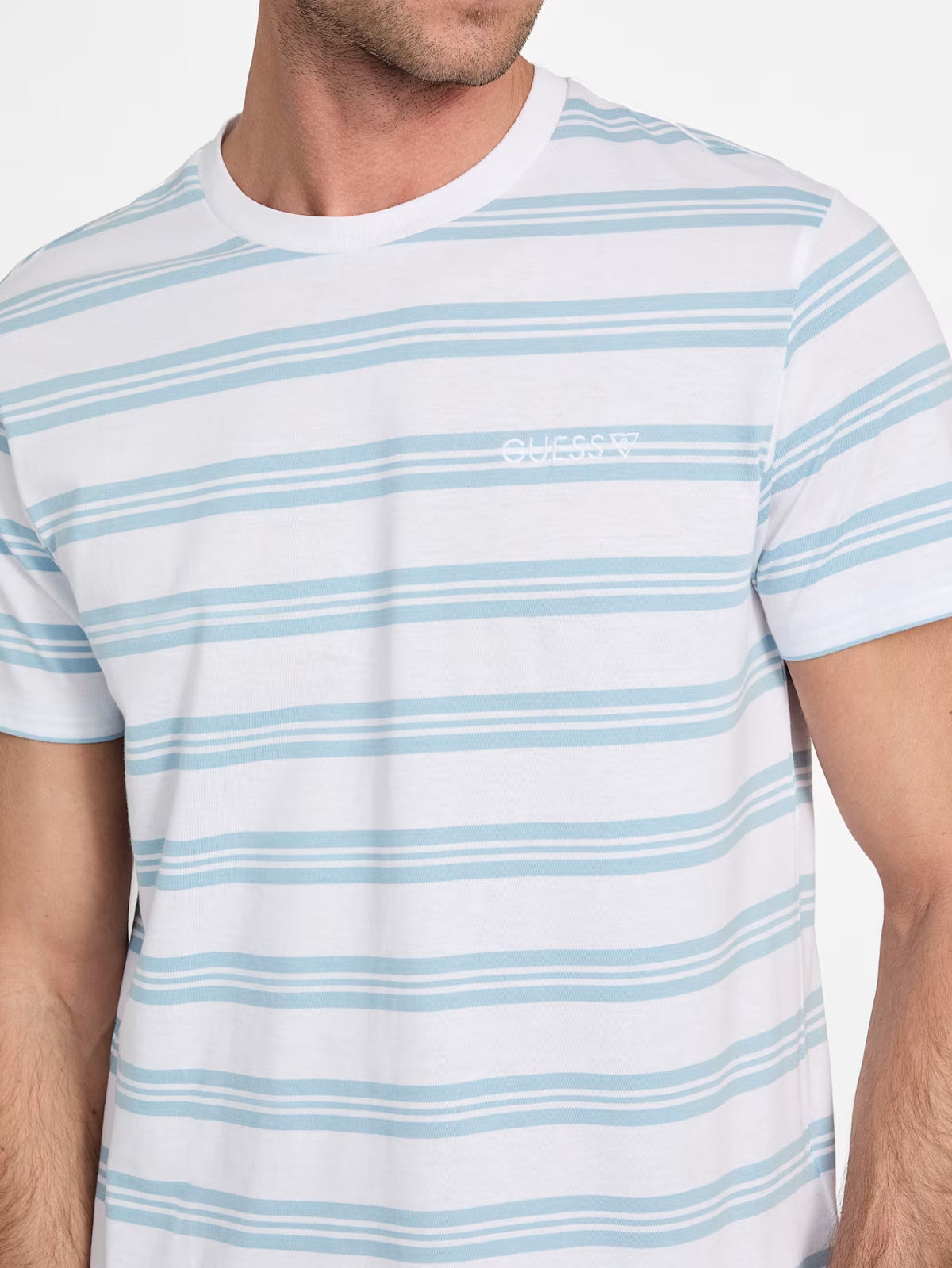 Guess Mens' Eco Zack Striped Tee