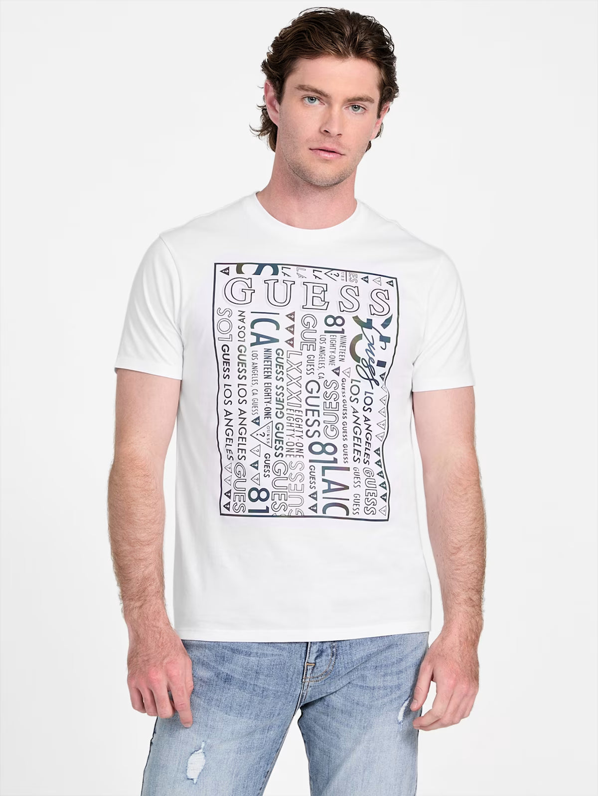 Guess Mens' Mosac Logo Tee