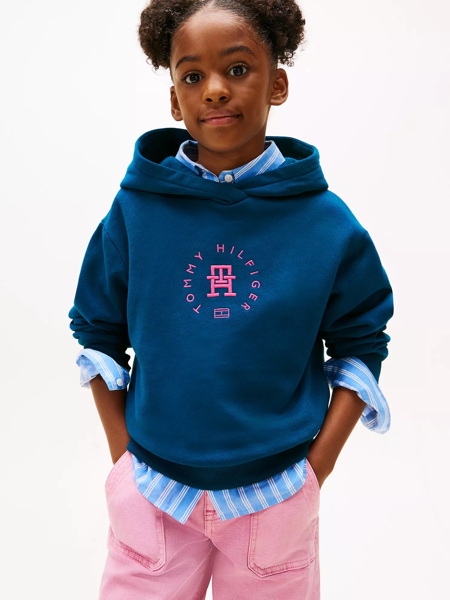 TOMMY Girls Circle Logo Hoodie