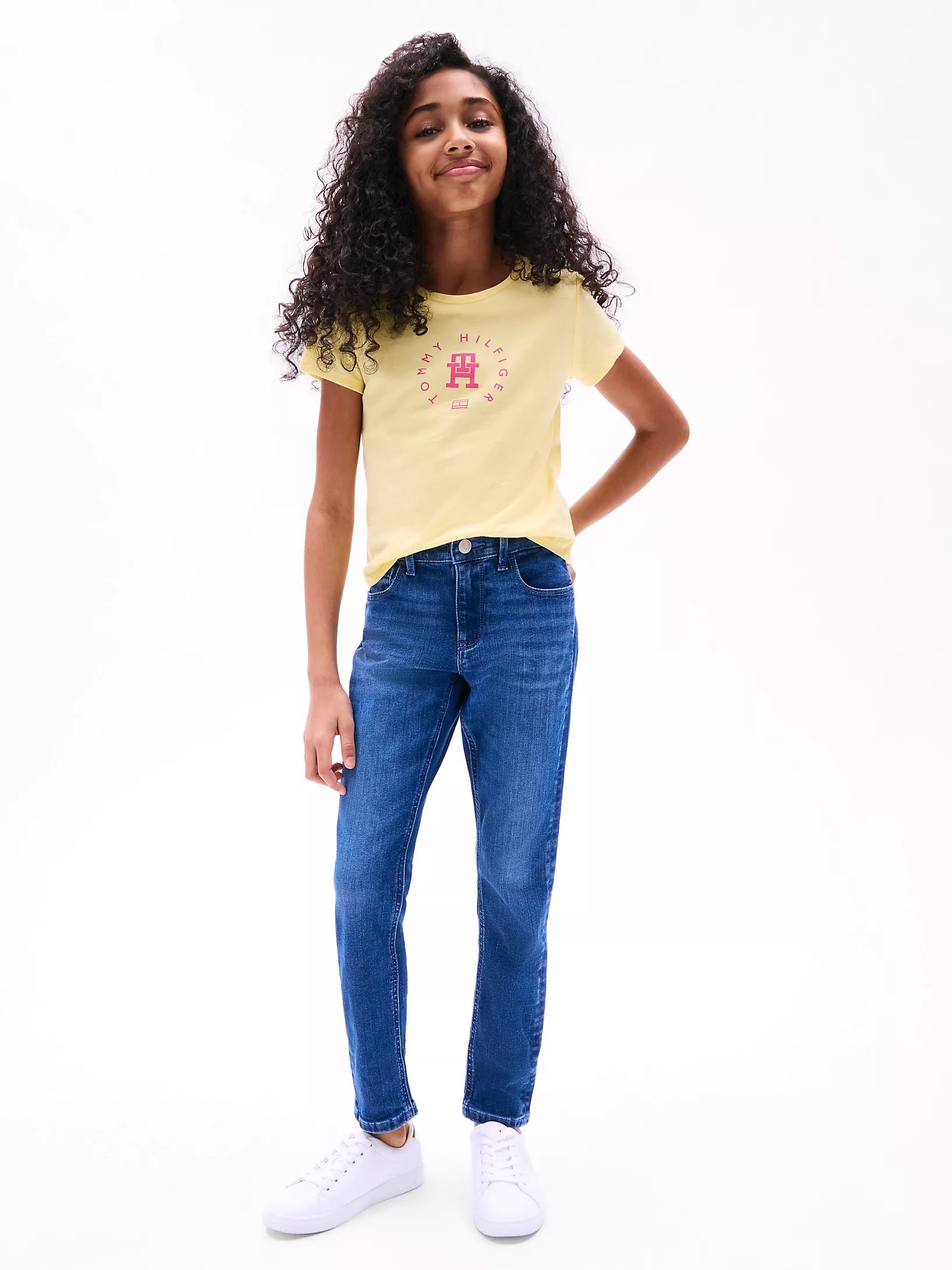 Tommy Girls' Circle Logo T-Shirt