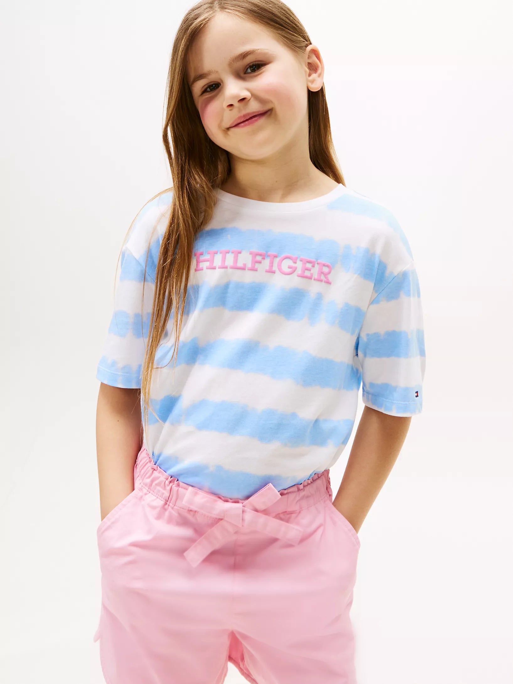 Girls' Tie-Dye Stripe T-Shirt