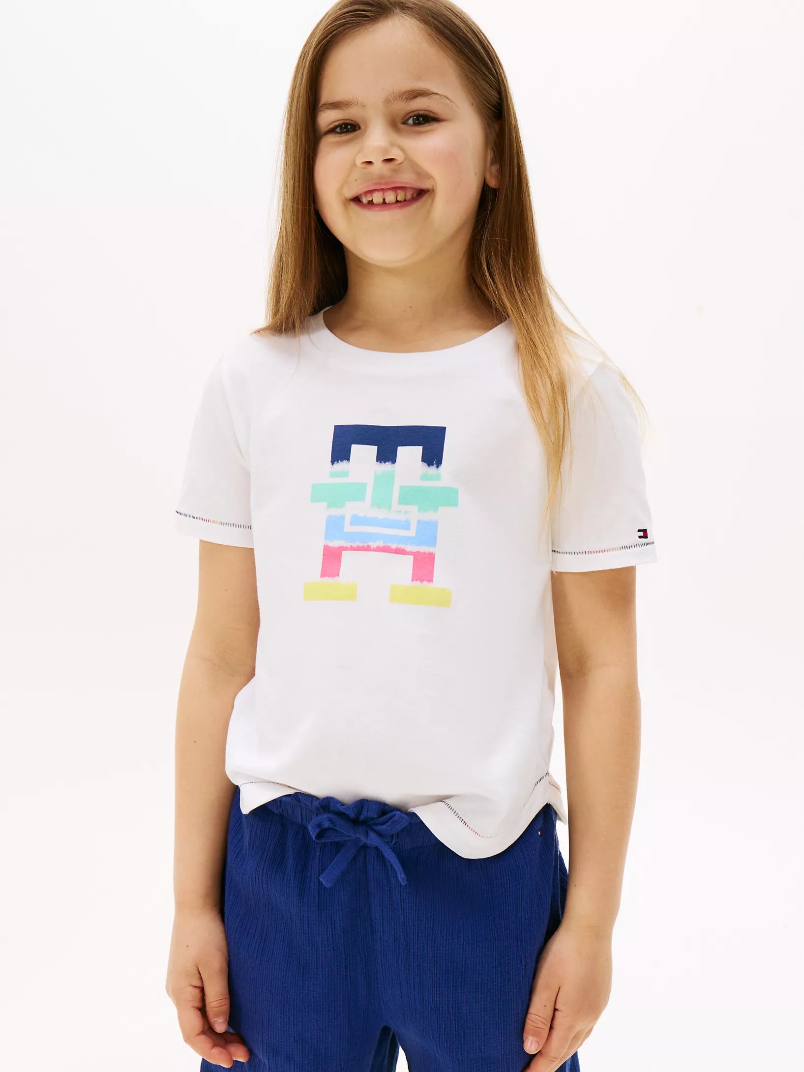 TOMMY GIRLS' Tie-Dye Monogram Logo T-Shirt
