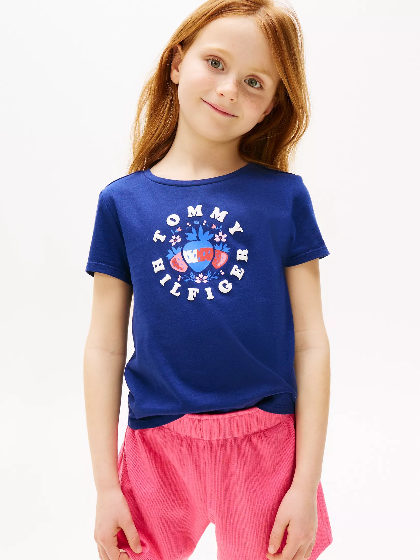 Girls' Tommy Strawberry Logo T-Shirt
