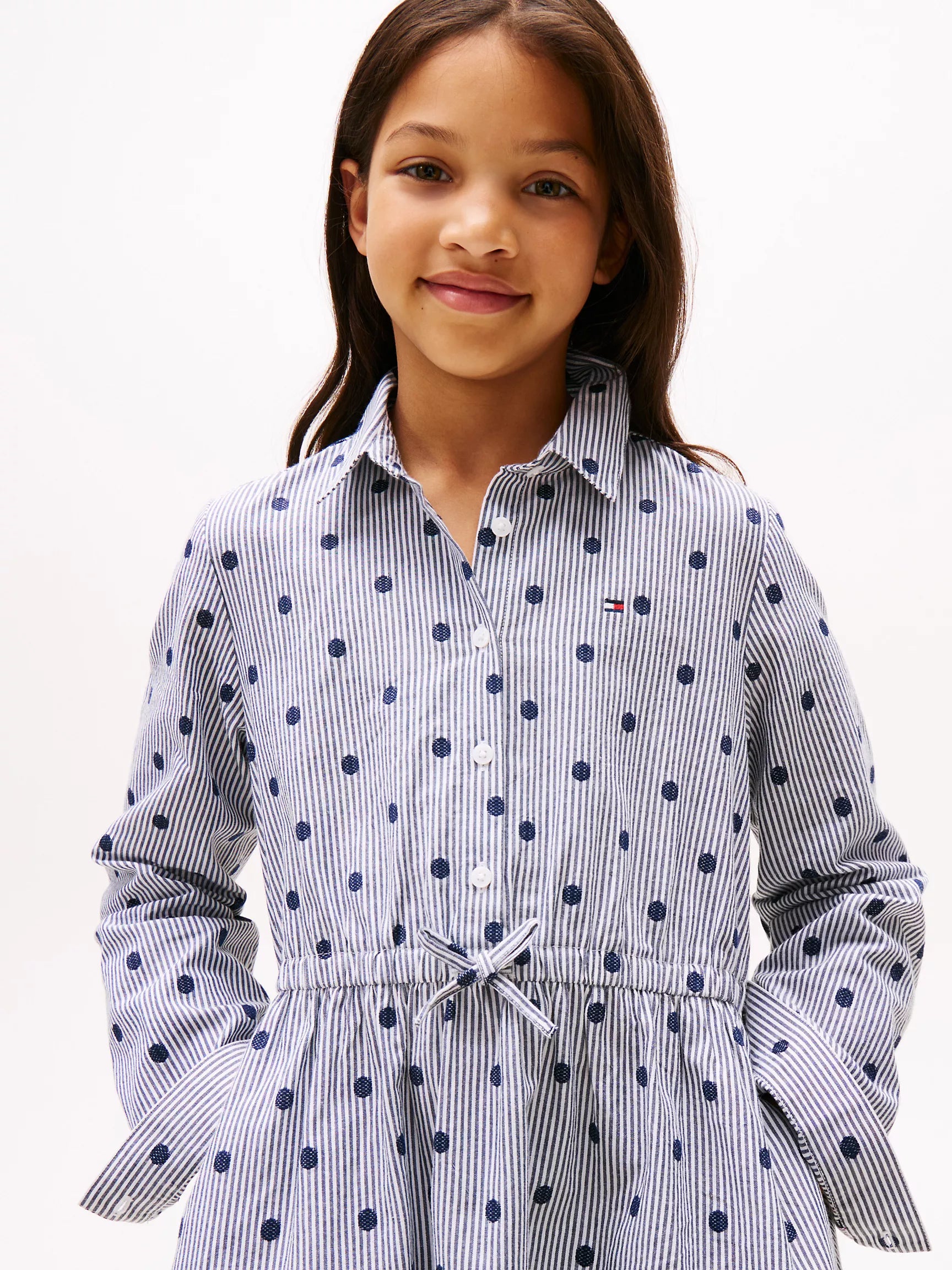 Tommy GIRL  Allover Dot Shirtdress/ Carbon Navy