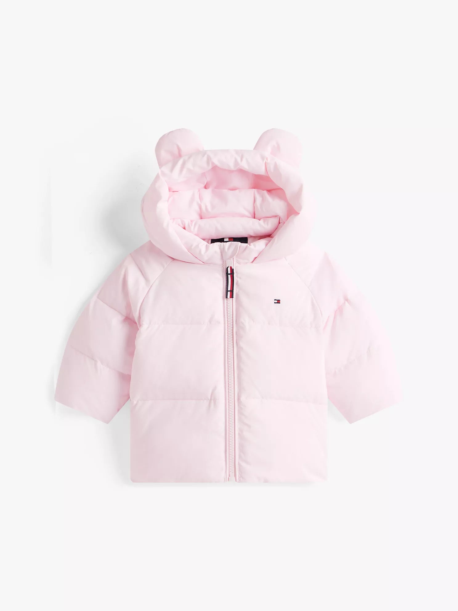 Baby Girls' Hooded Bear Puffer Jacket Light Pink