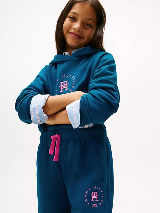 TOMMY Girls Wide-Leg Circle Logo Sweatpant