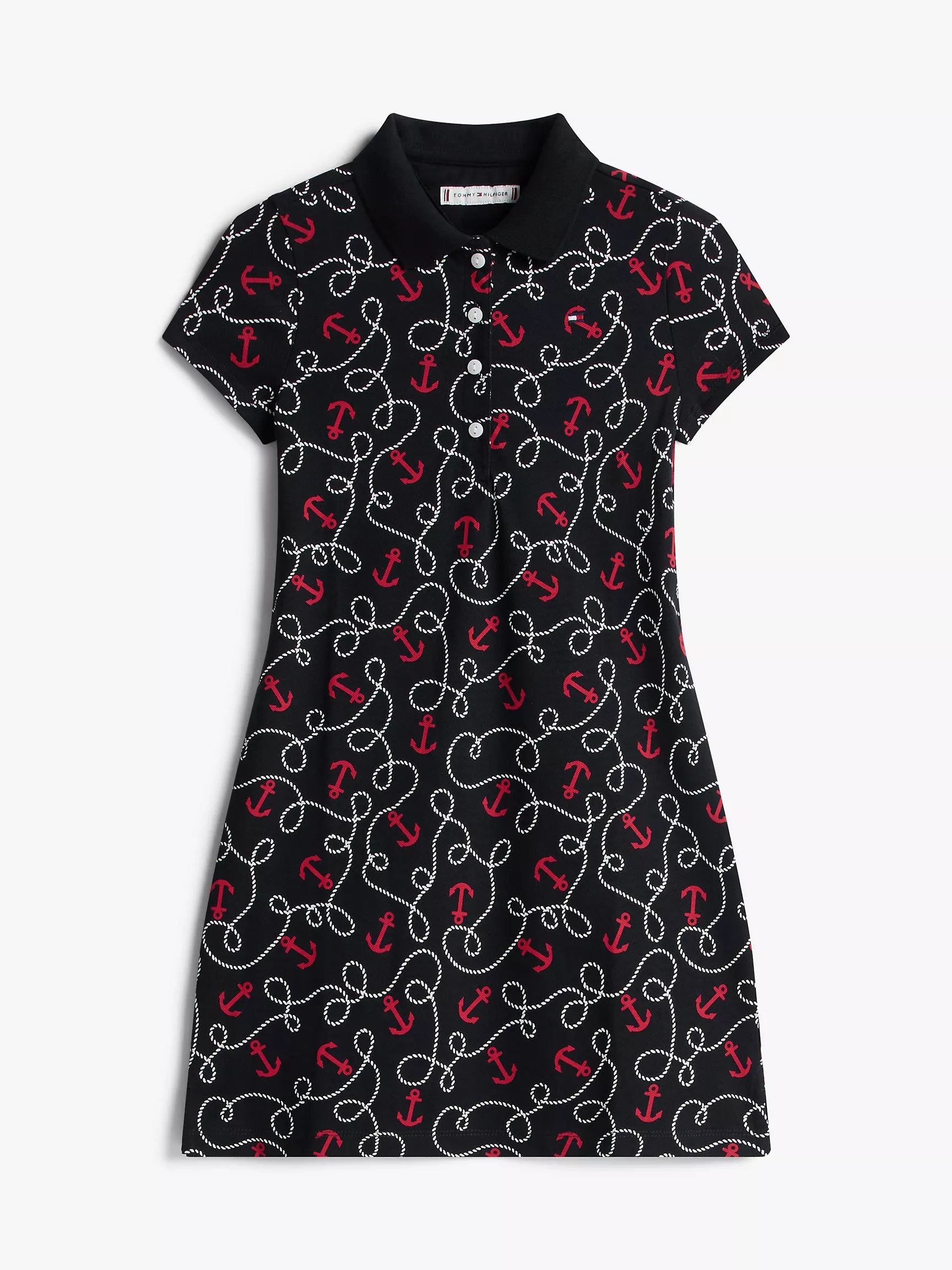 Tommy Girl Nautical Motif Stretch Polo Dress