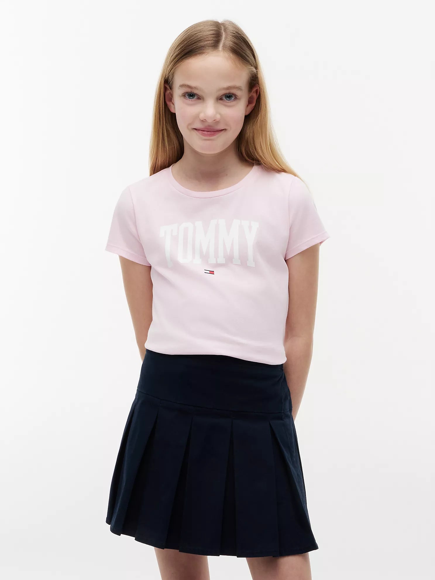 Girls' Tommy Logo T-Shirt-Ballerina