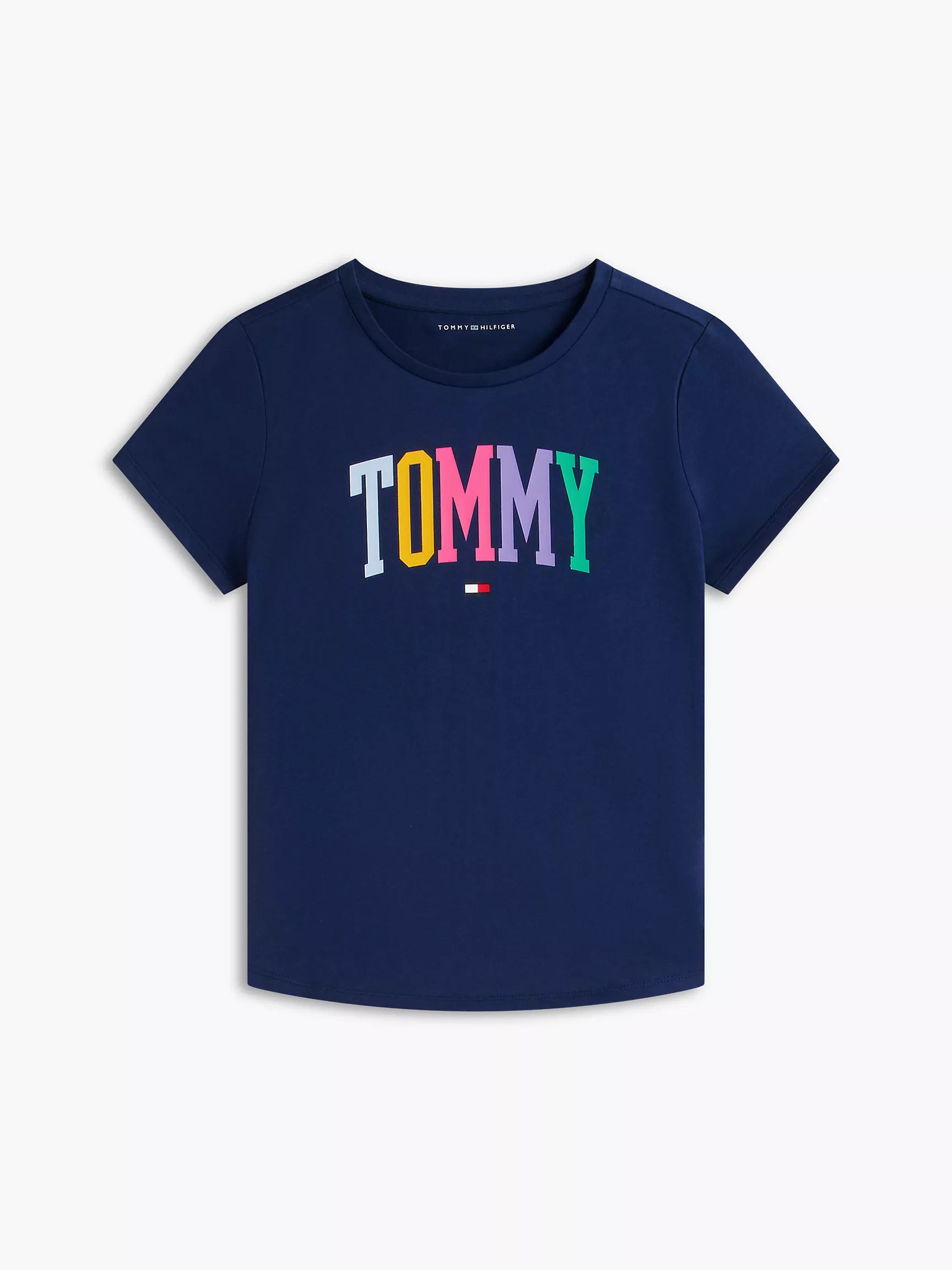 Girls' Tommy Logo T-Shirt-Preppy Navy