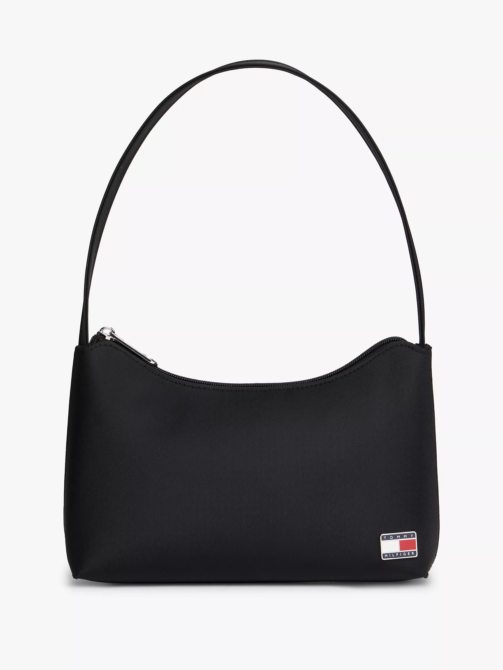 Tommy Girls' Flag Logo Shoulder Bag-Black