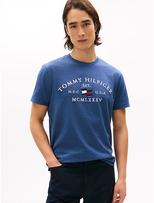 Men Tommy Hilfiger Flag Logo T-Shirt