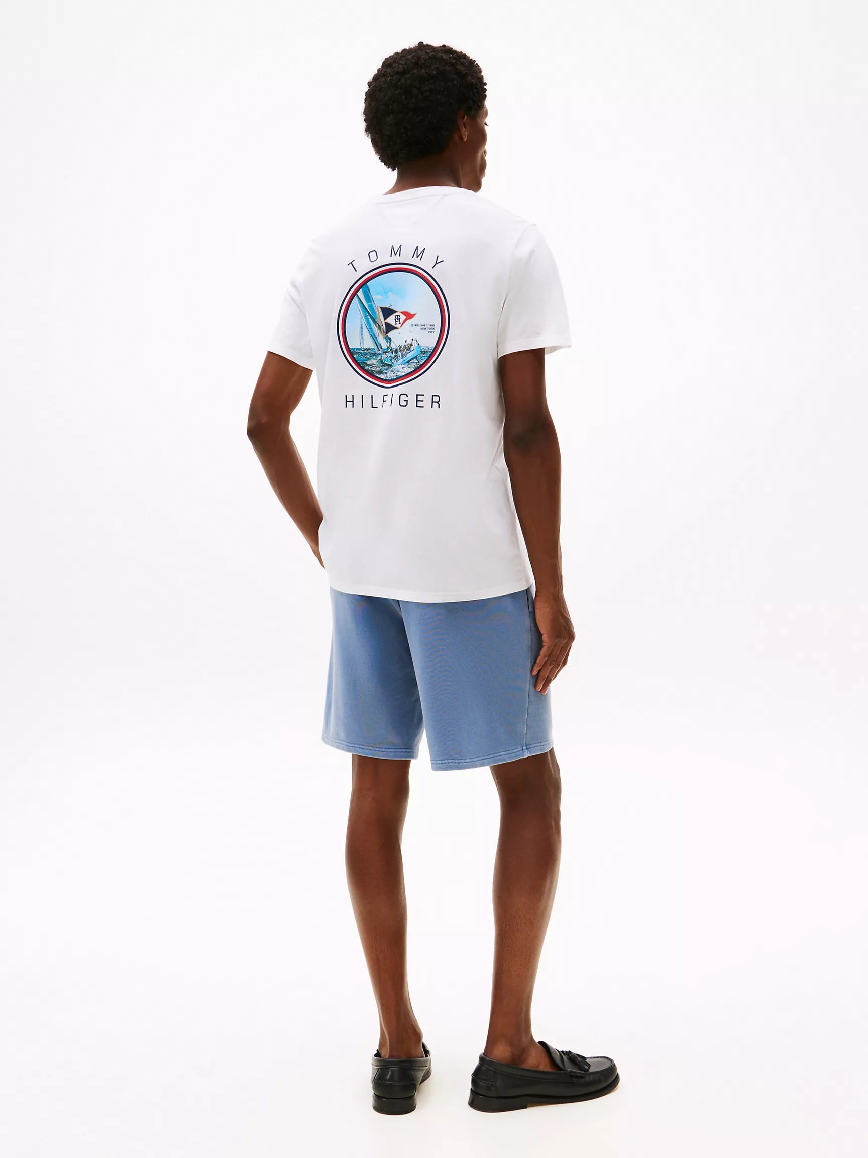 Tommy Hilfiger Mens' Nautical Flag Graphic T-Shirt
