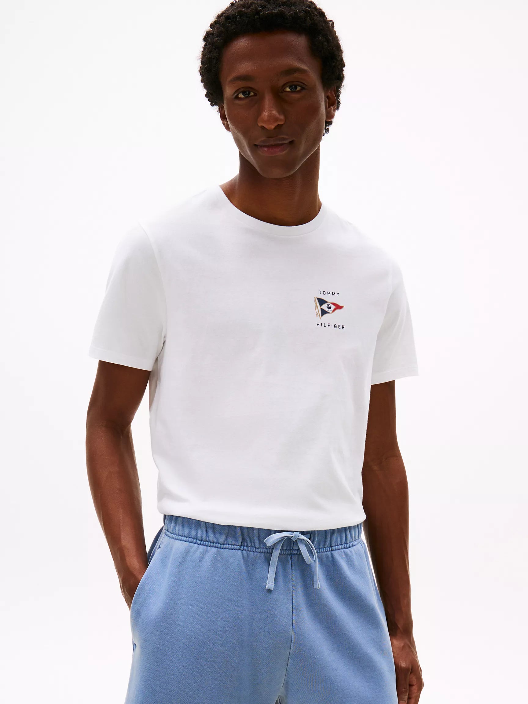 Tommy Hilfiger Mens' Nautical Flag Graphic T-Shirt