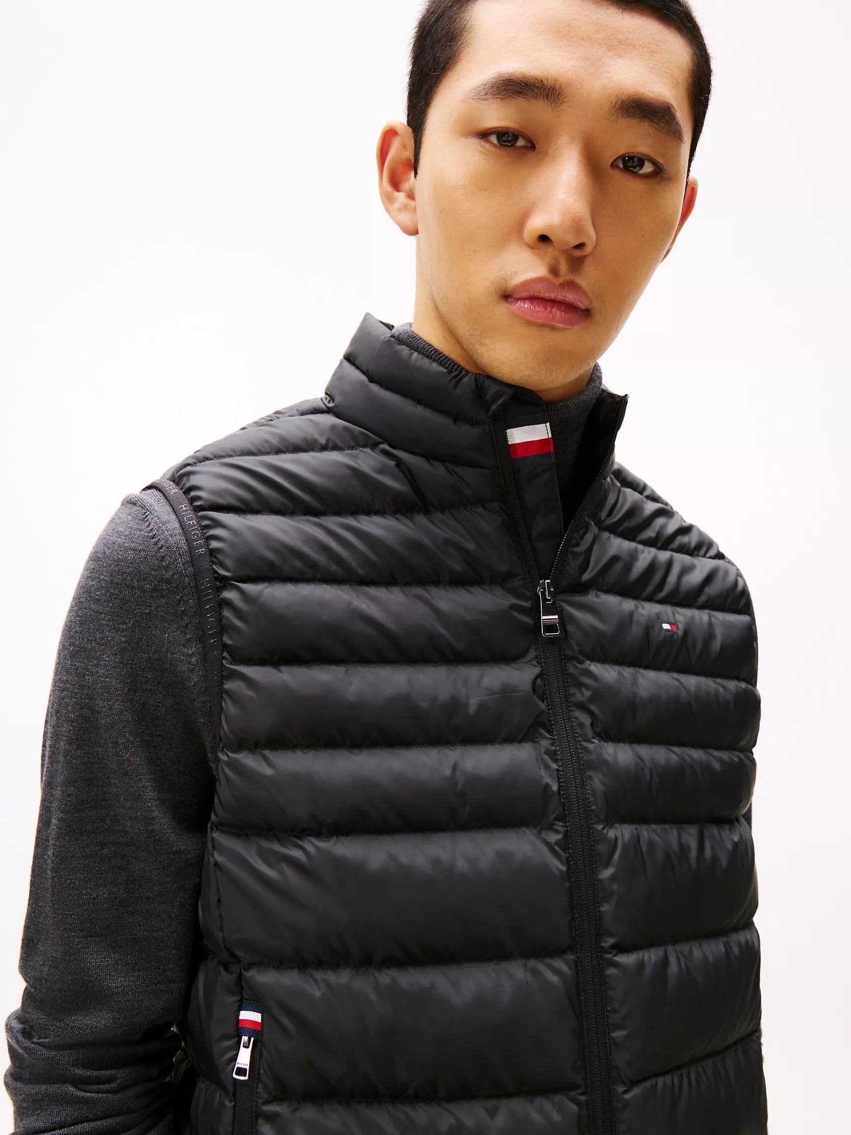 TOMMY Mens' Lightweight Packable Vest BLACK