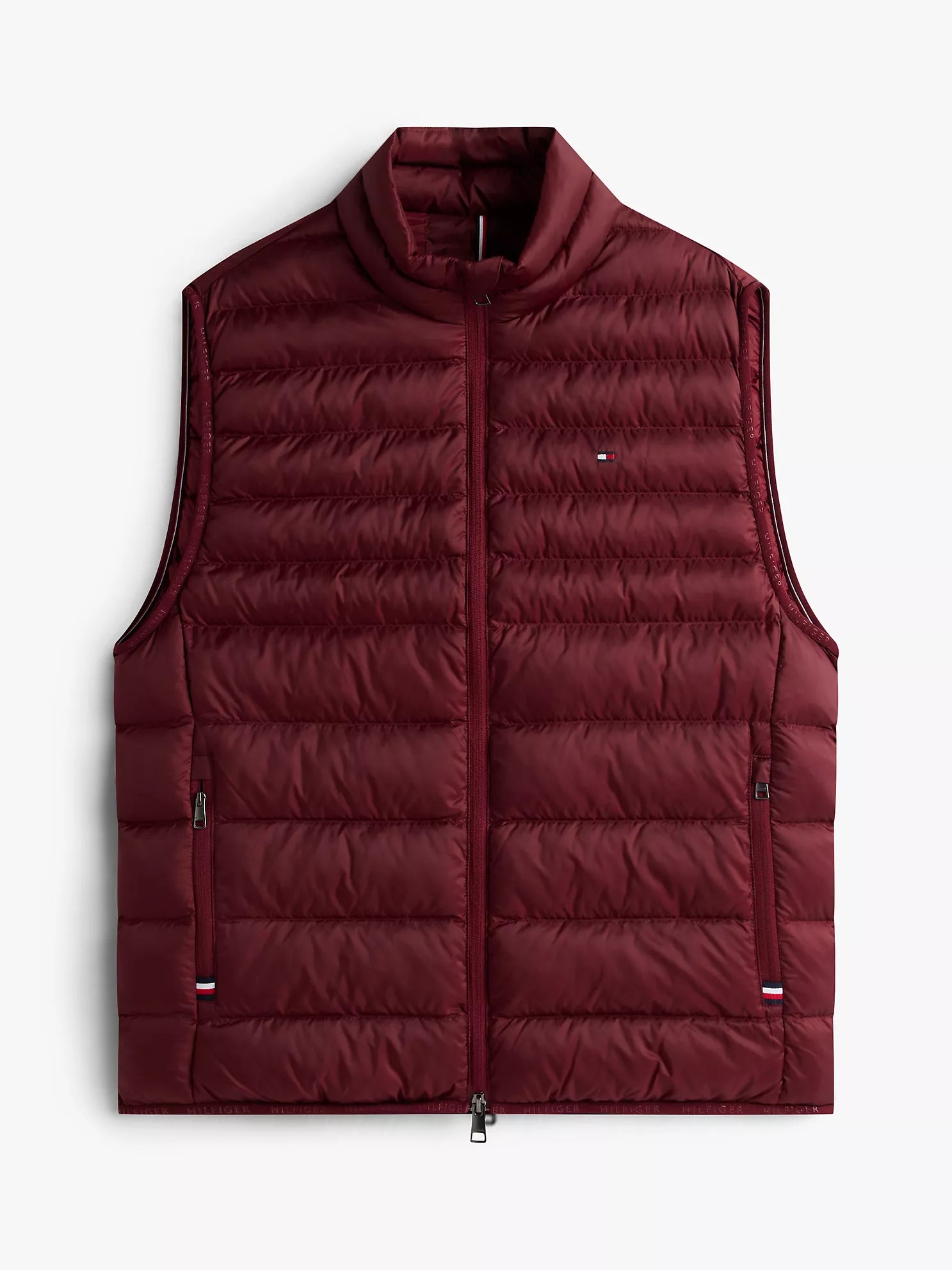 TOMMY Mens' Lightweight Packable Vest Deep Rouge