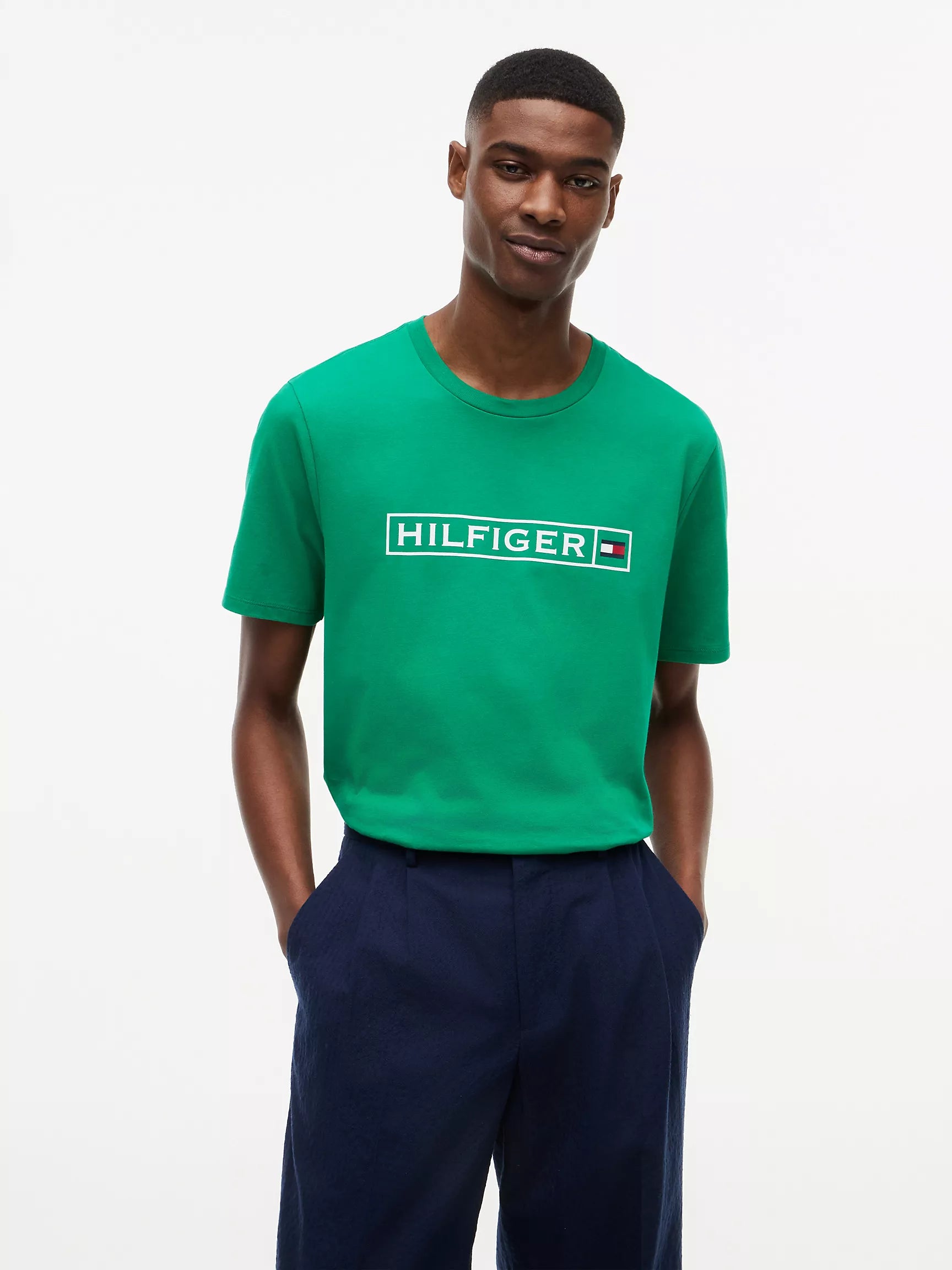 Hilfiger Box Logo T-Shirt-Green