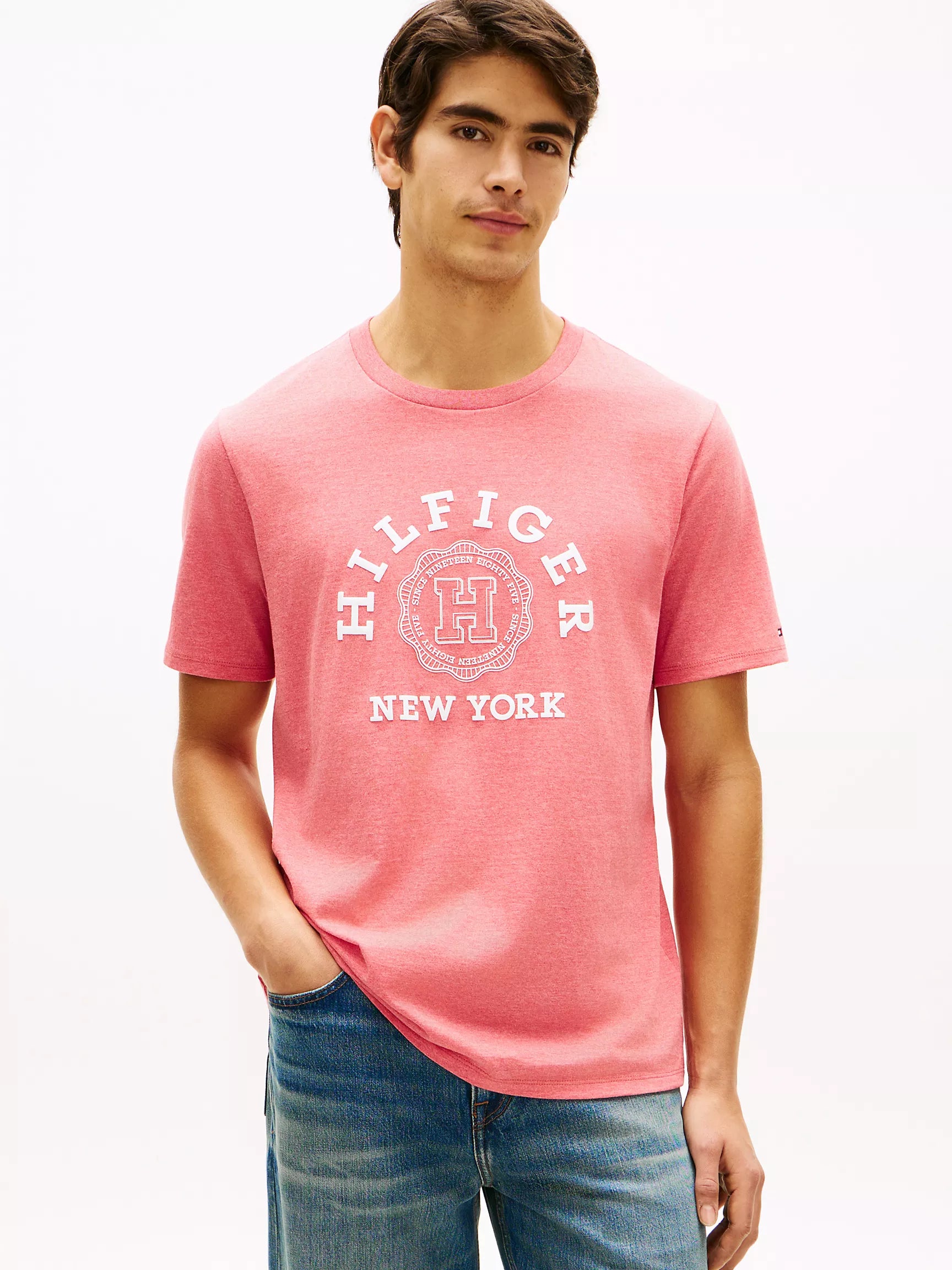 Hilfiger Arch Logo T-Shirt-Pink