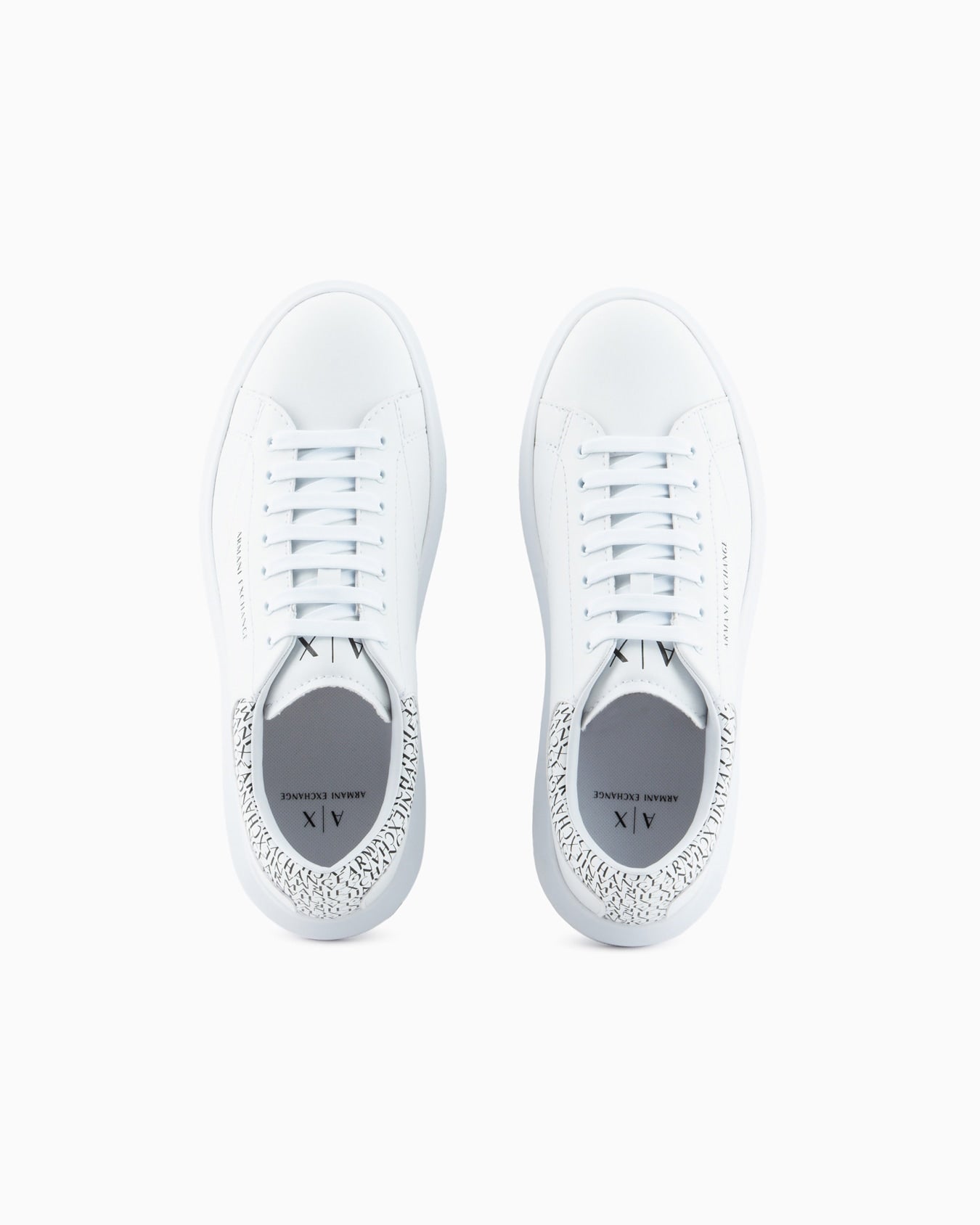 Armani Exchange MENS' Sneakers with logo insert on the heel