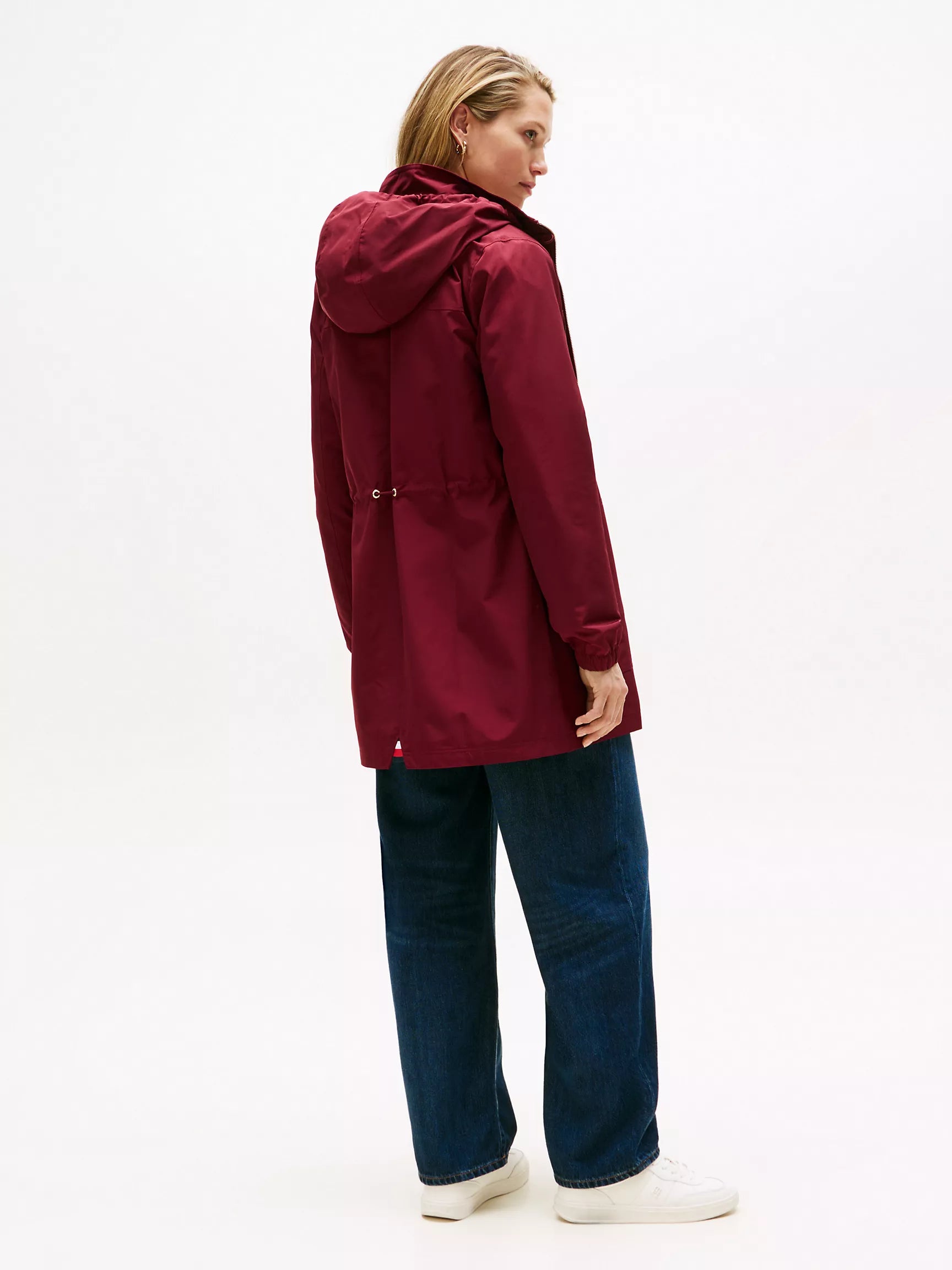 TOMMY WOMENS' Lightweight Hooded Jacket Classic Burgundy