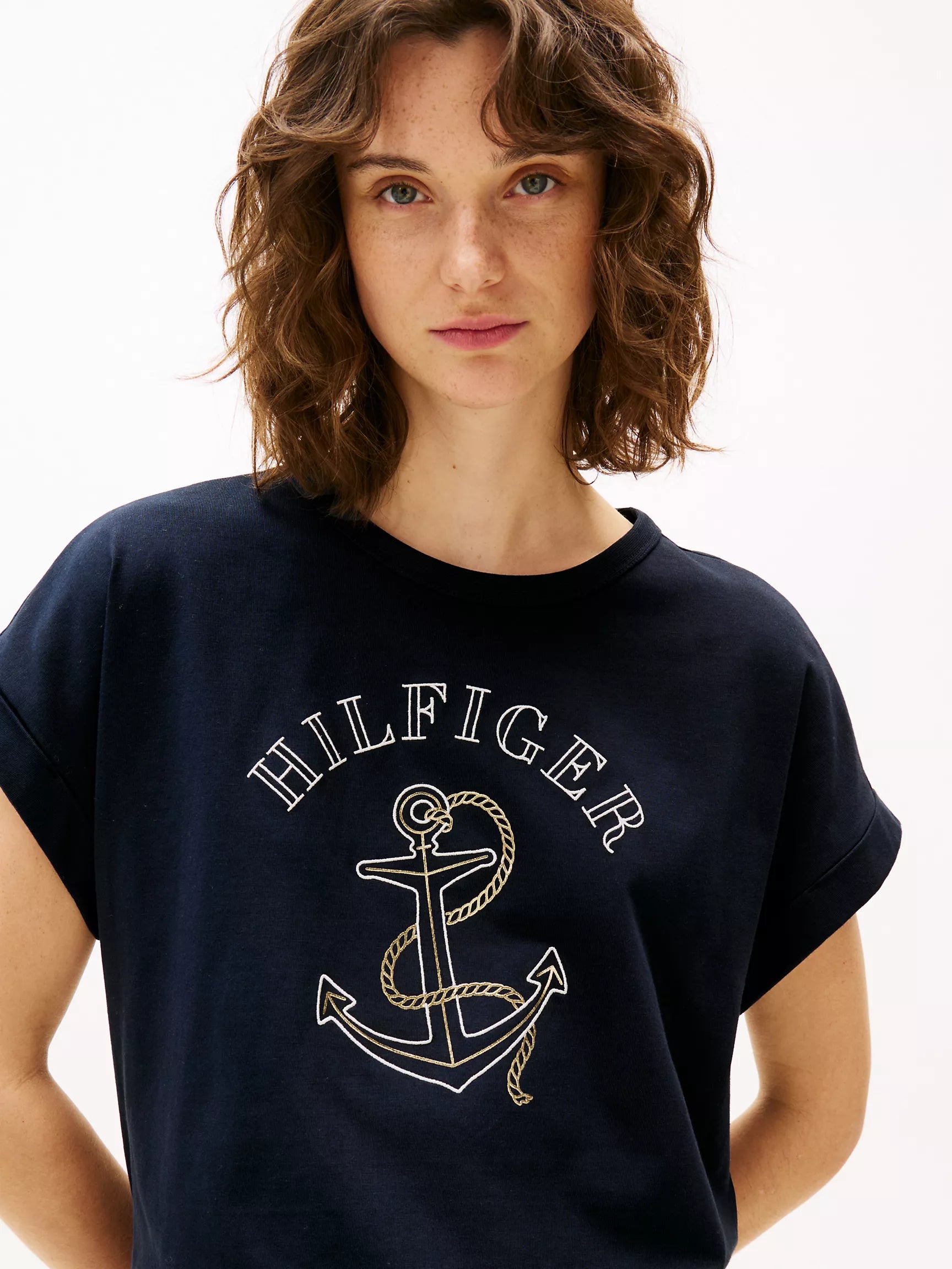 Women Tommy Hilfiger Anchor Logo T-Shirt
