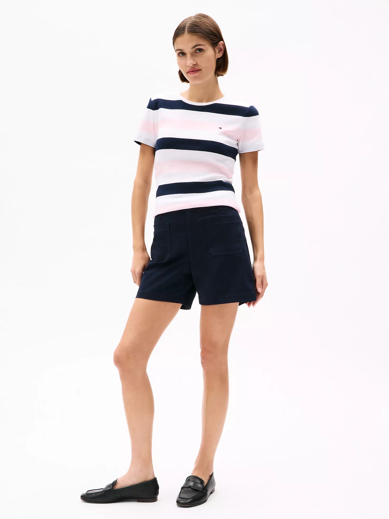 Tommy Womens' Multicolored rugby striped t-shirt