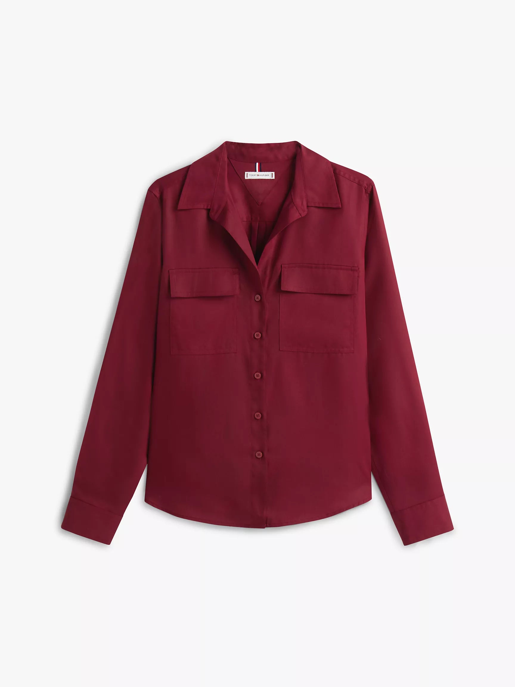 Womens' Tommy Lightweight Utility Shirt/ Burgundy